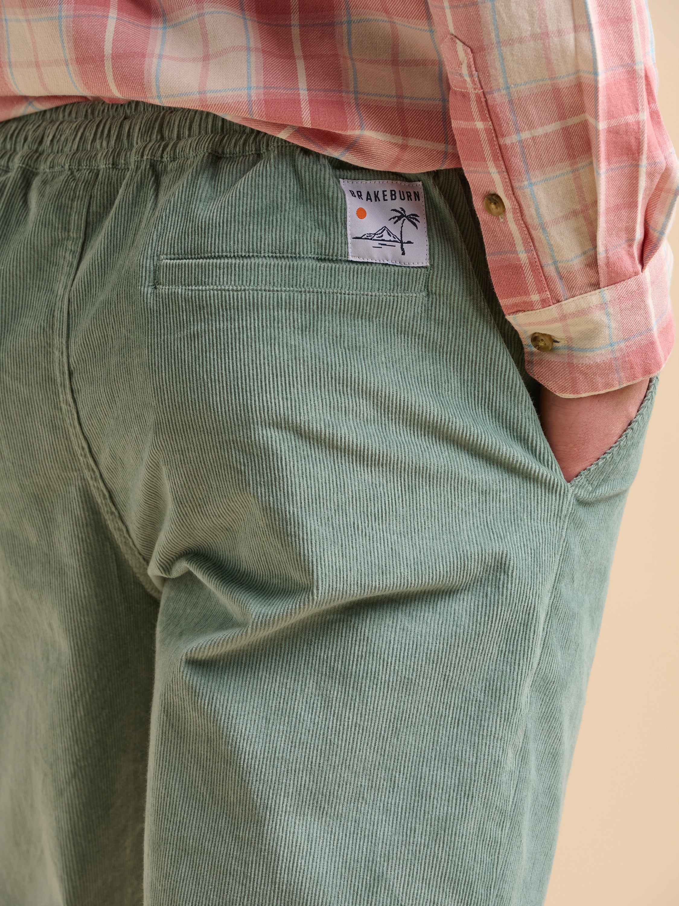 Aqua Corduroy Trouser