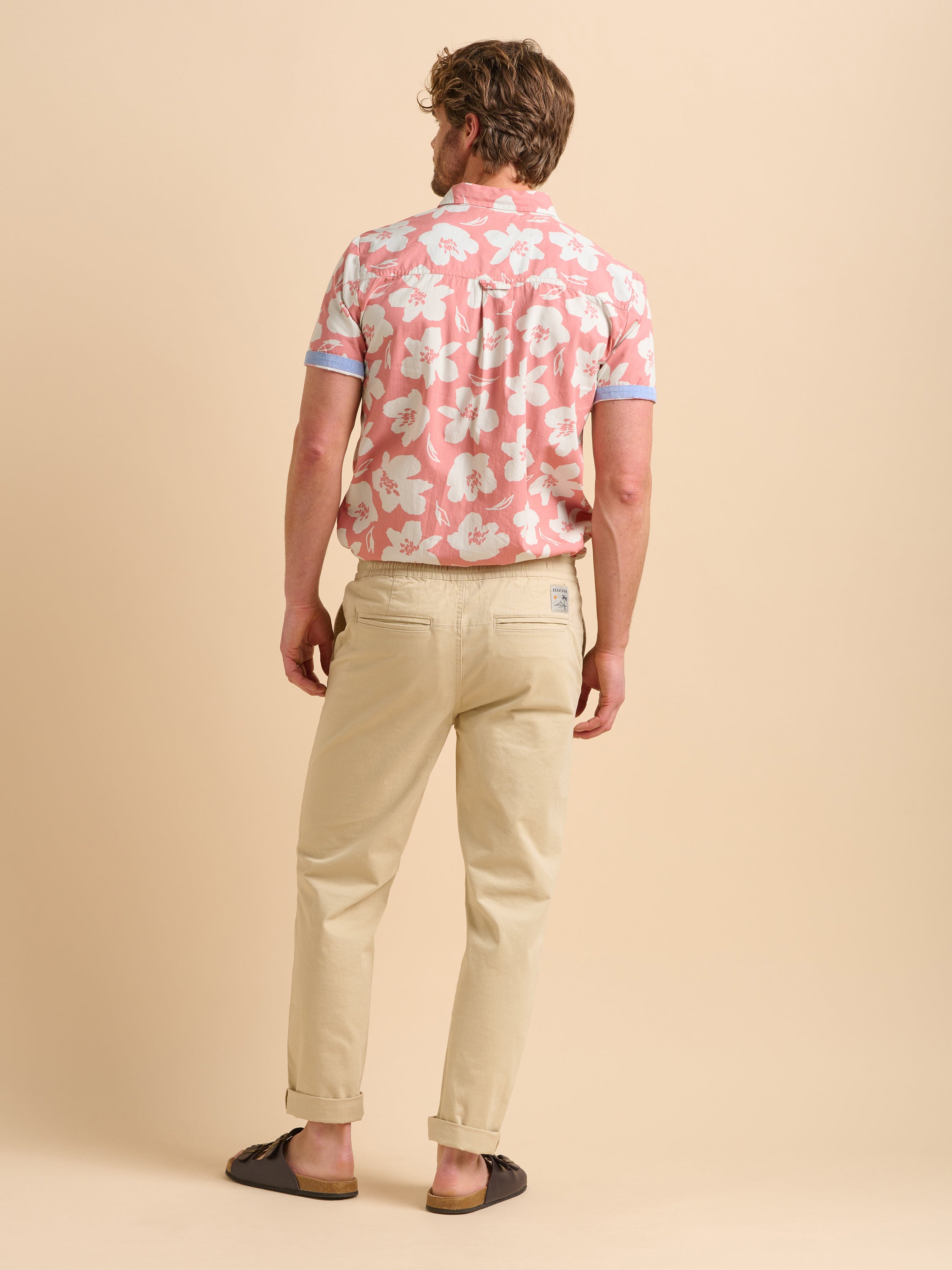 Beige Drawcord Chino