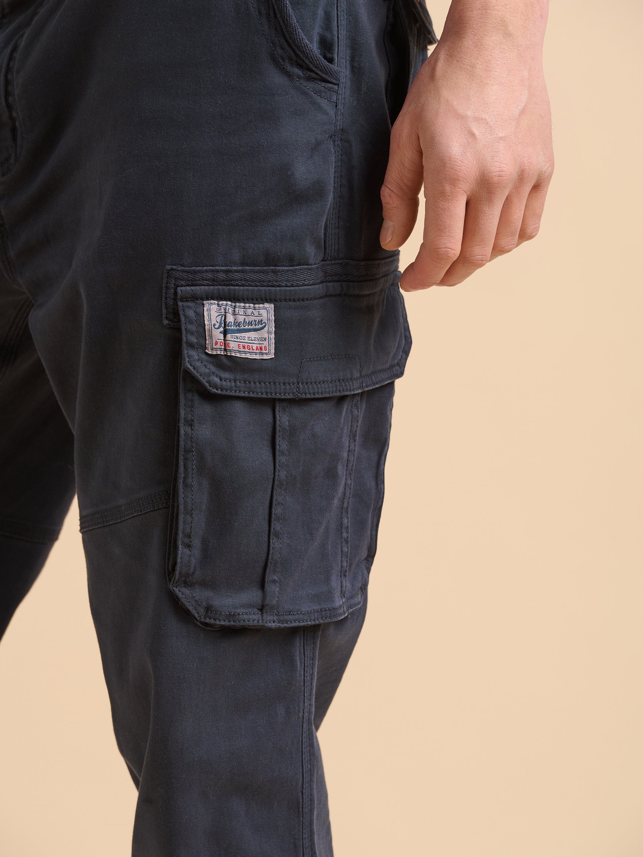 Navy Cargo Trousers
