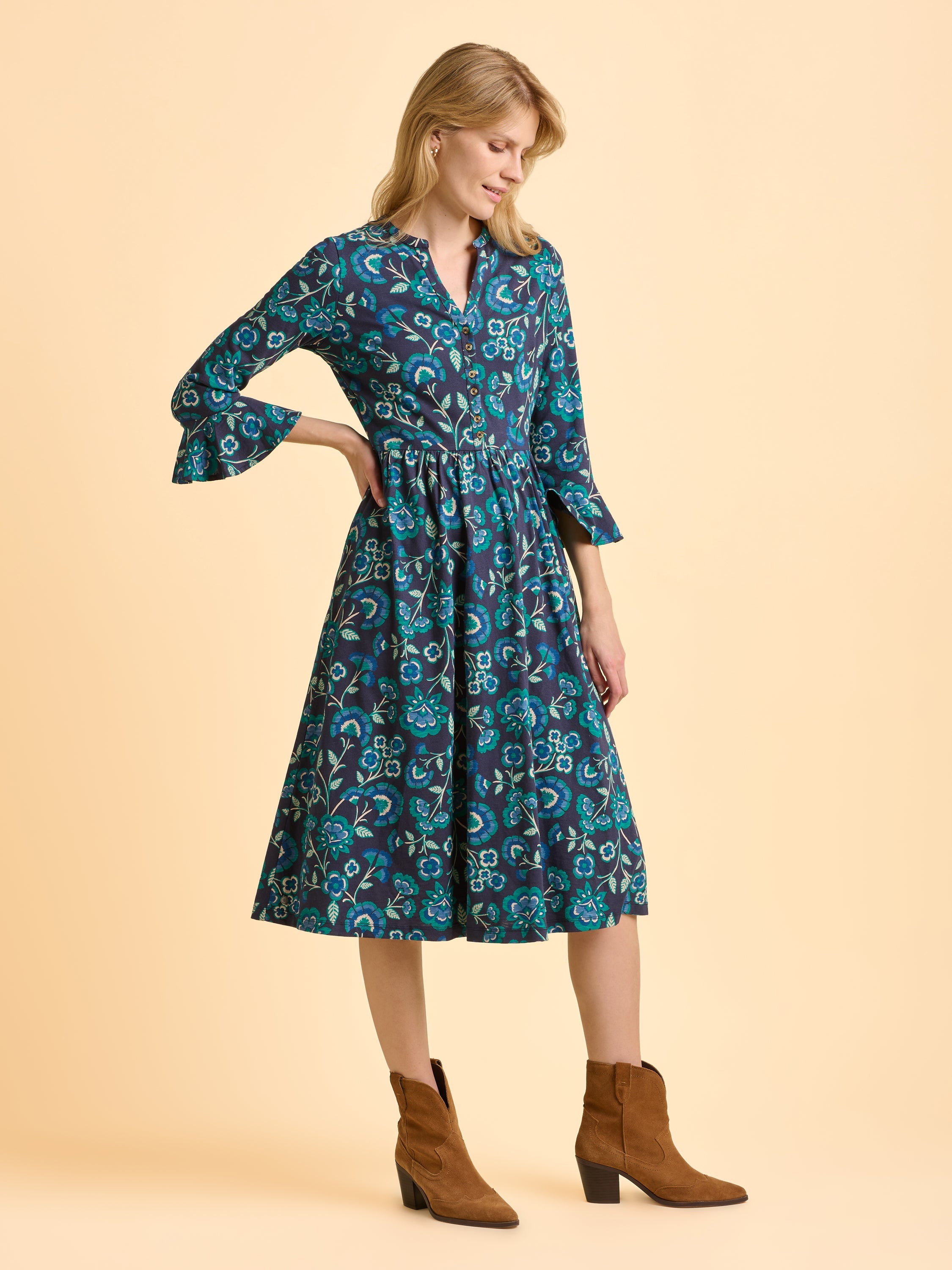 Aspen Jersey Midi Dress