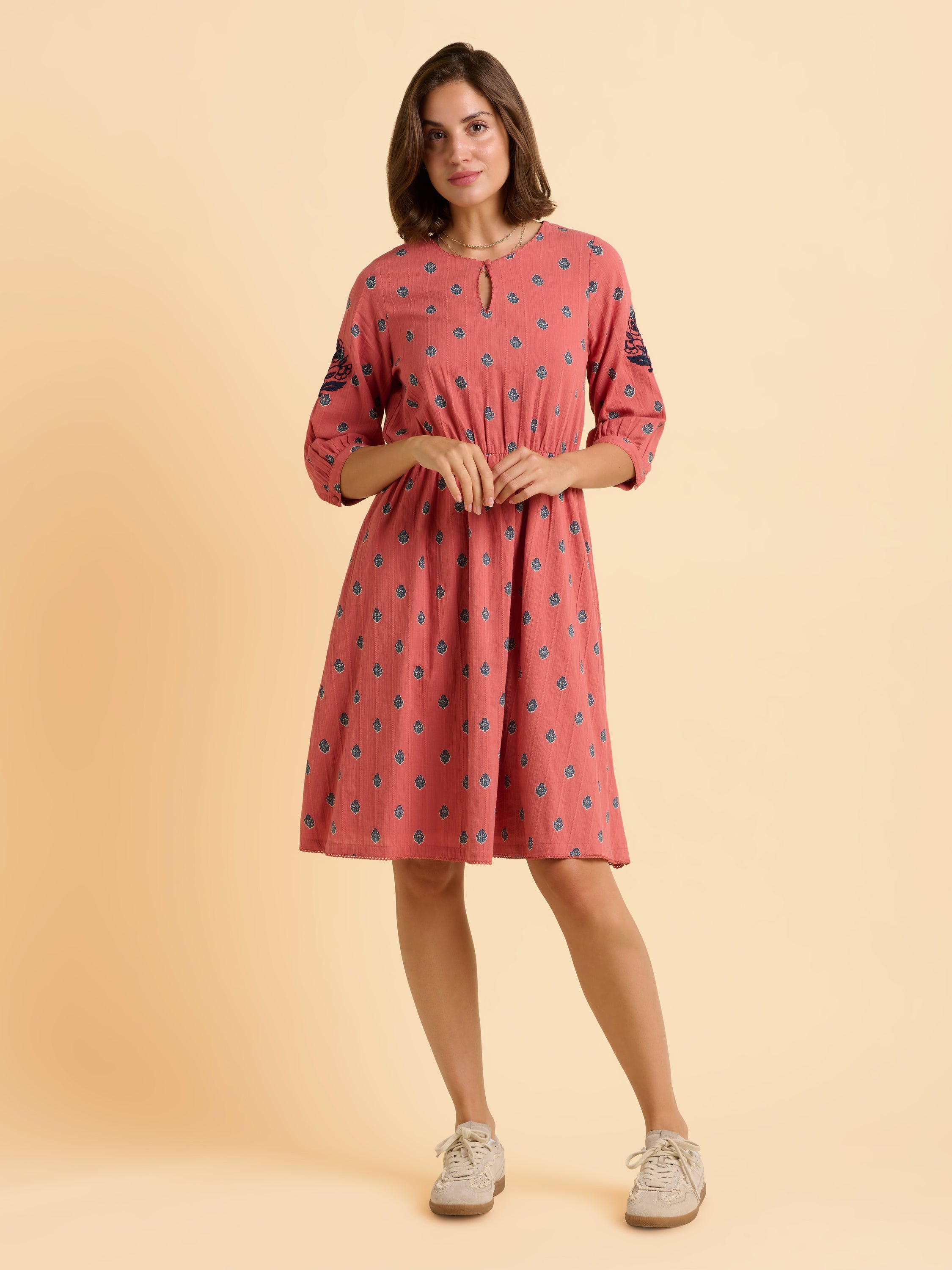 Rolling Knee Length Dress