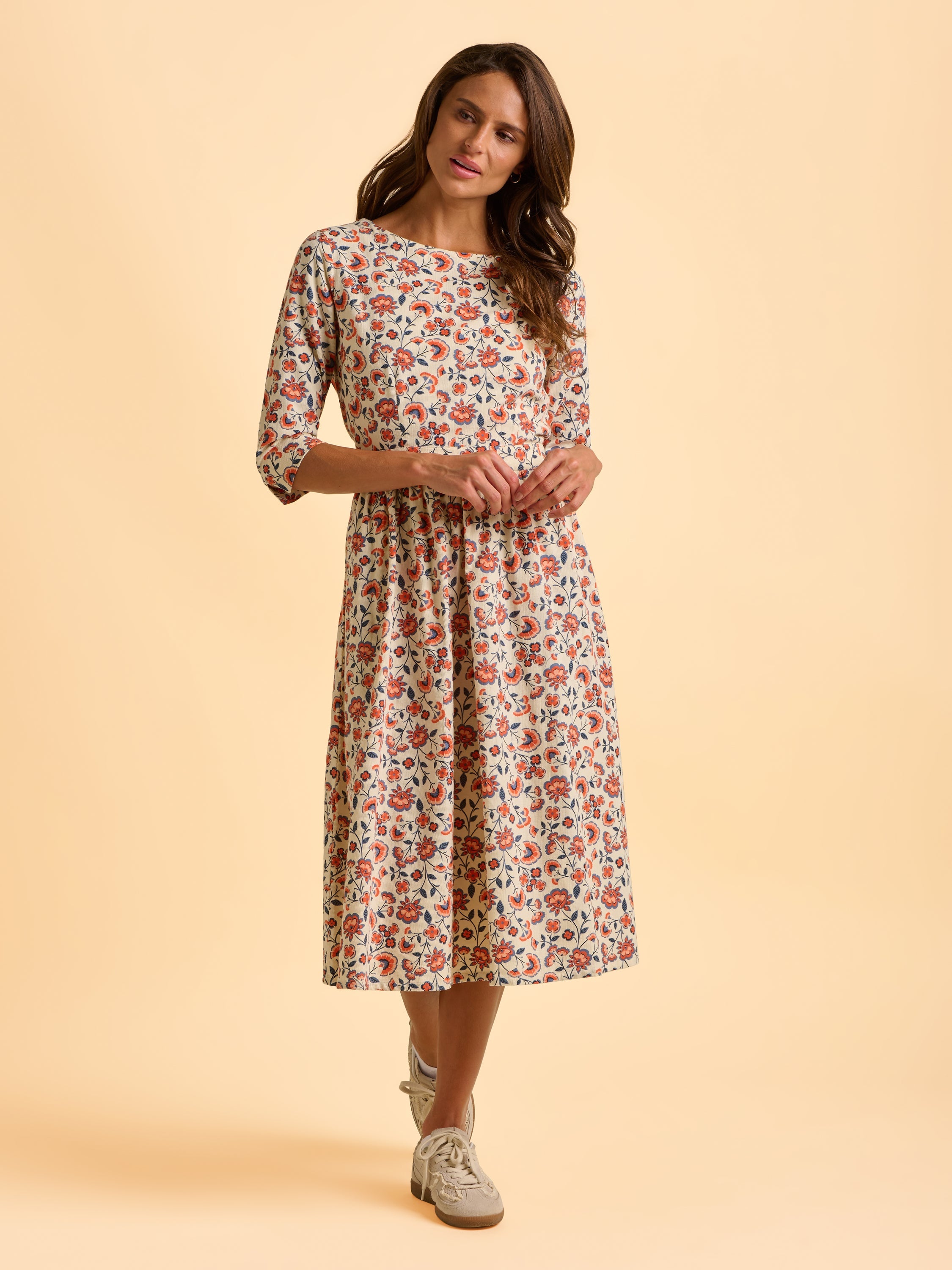 Beech Cord Midi Dress
