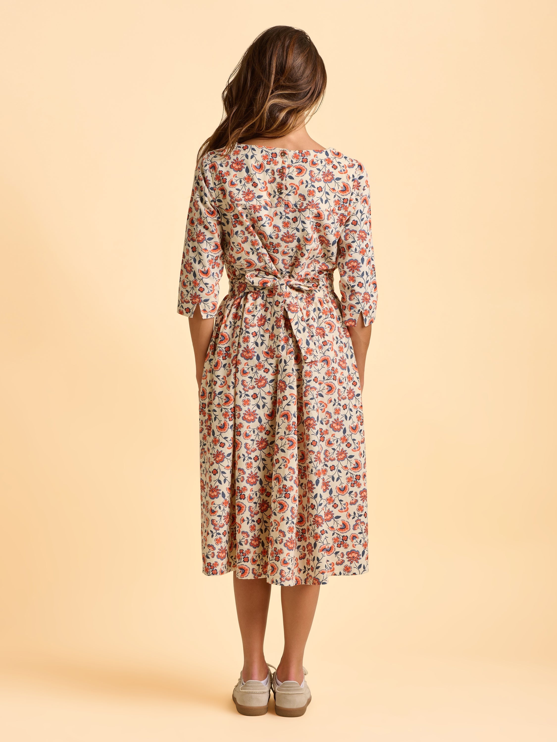 Beech Cord Midi Dress