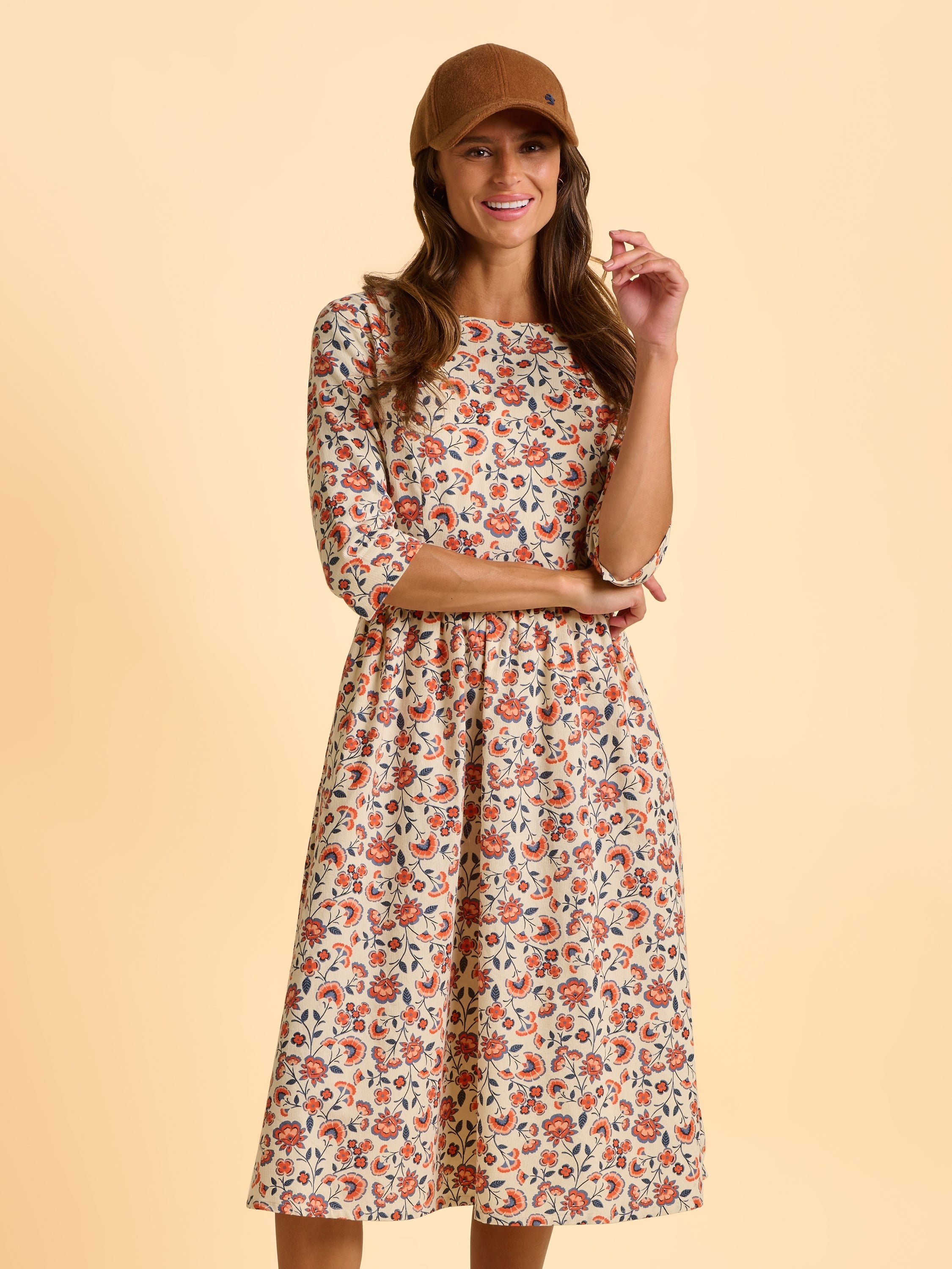 Beech Cord Midi Dress
