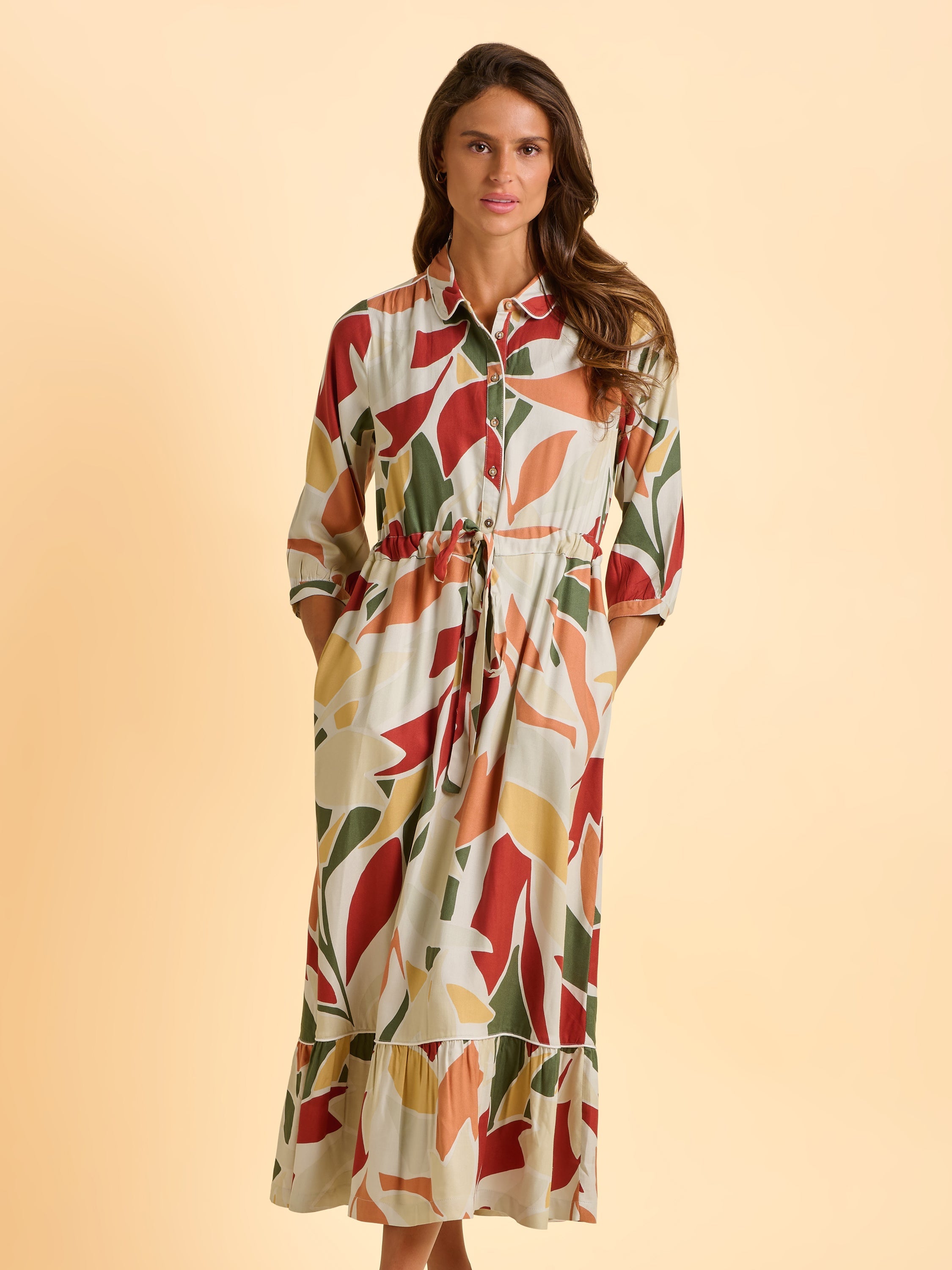 Skye Cream Maxi Dress