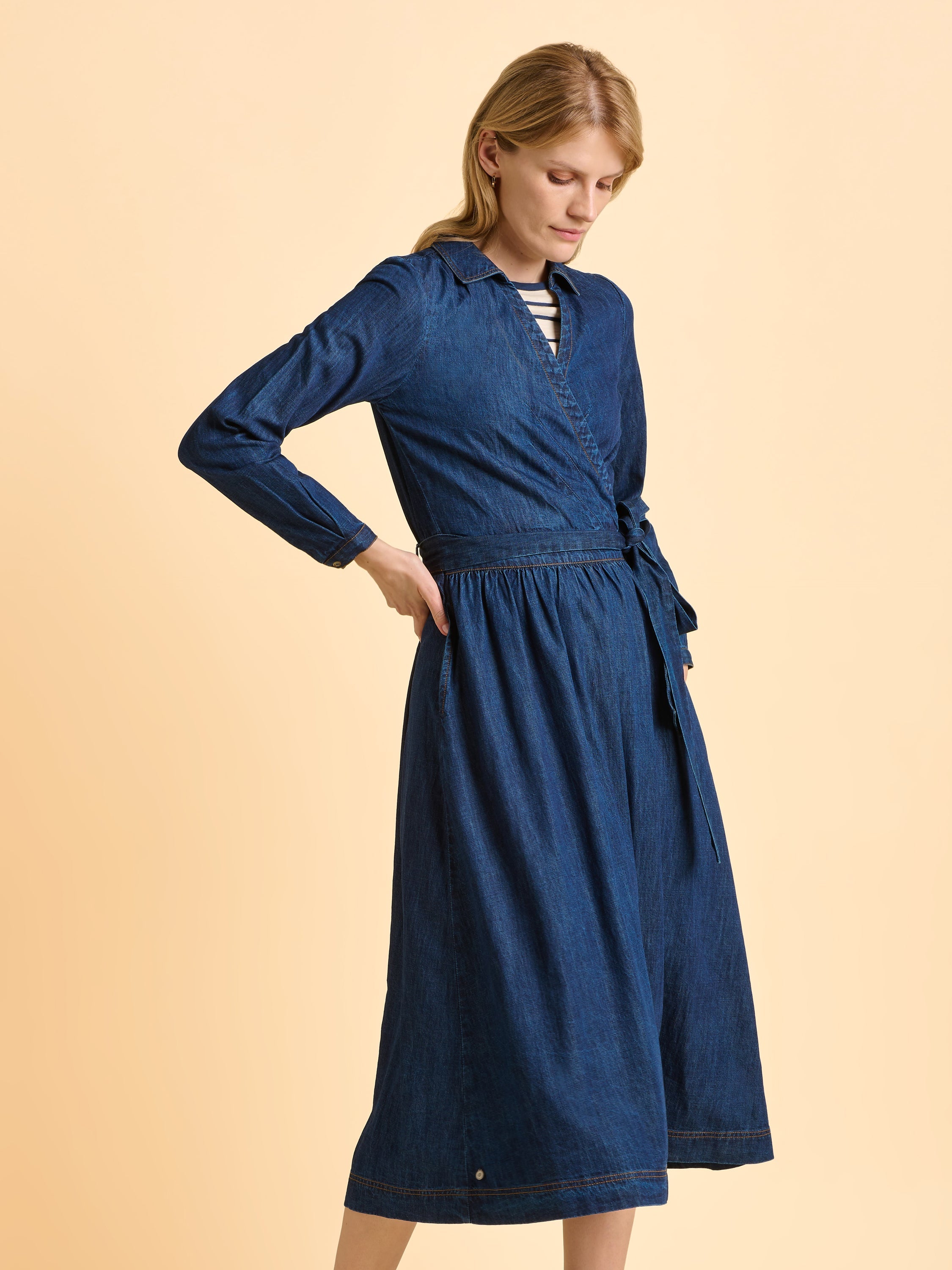 Fern Denim Maxi Dress