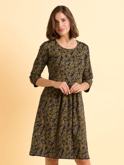 Freya Green Jersey Knee Length Dress