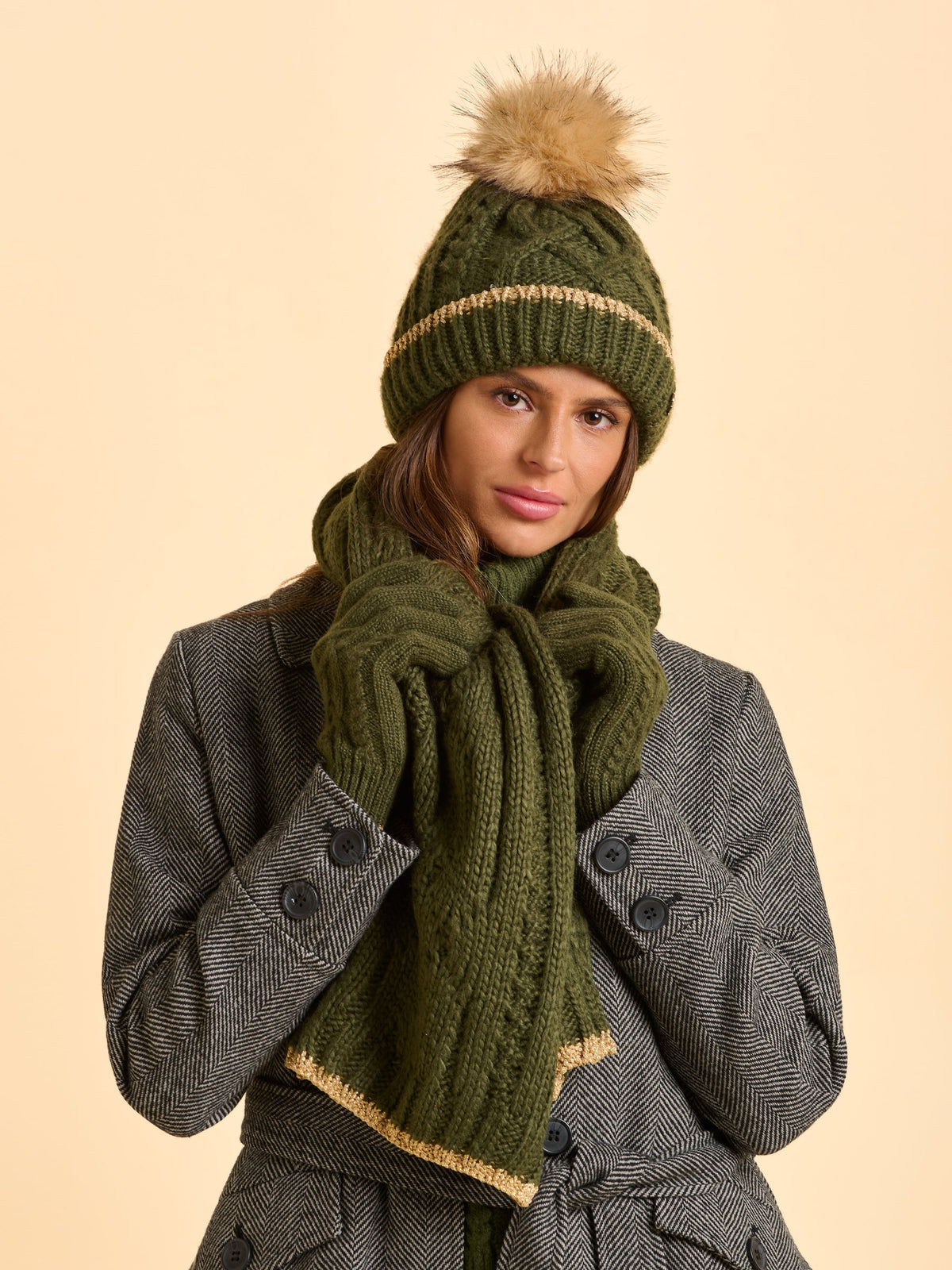 Heather Knitted Scarf