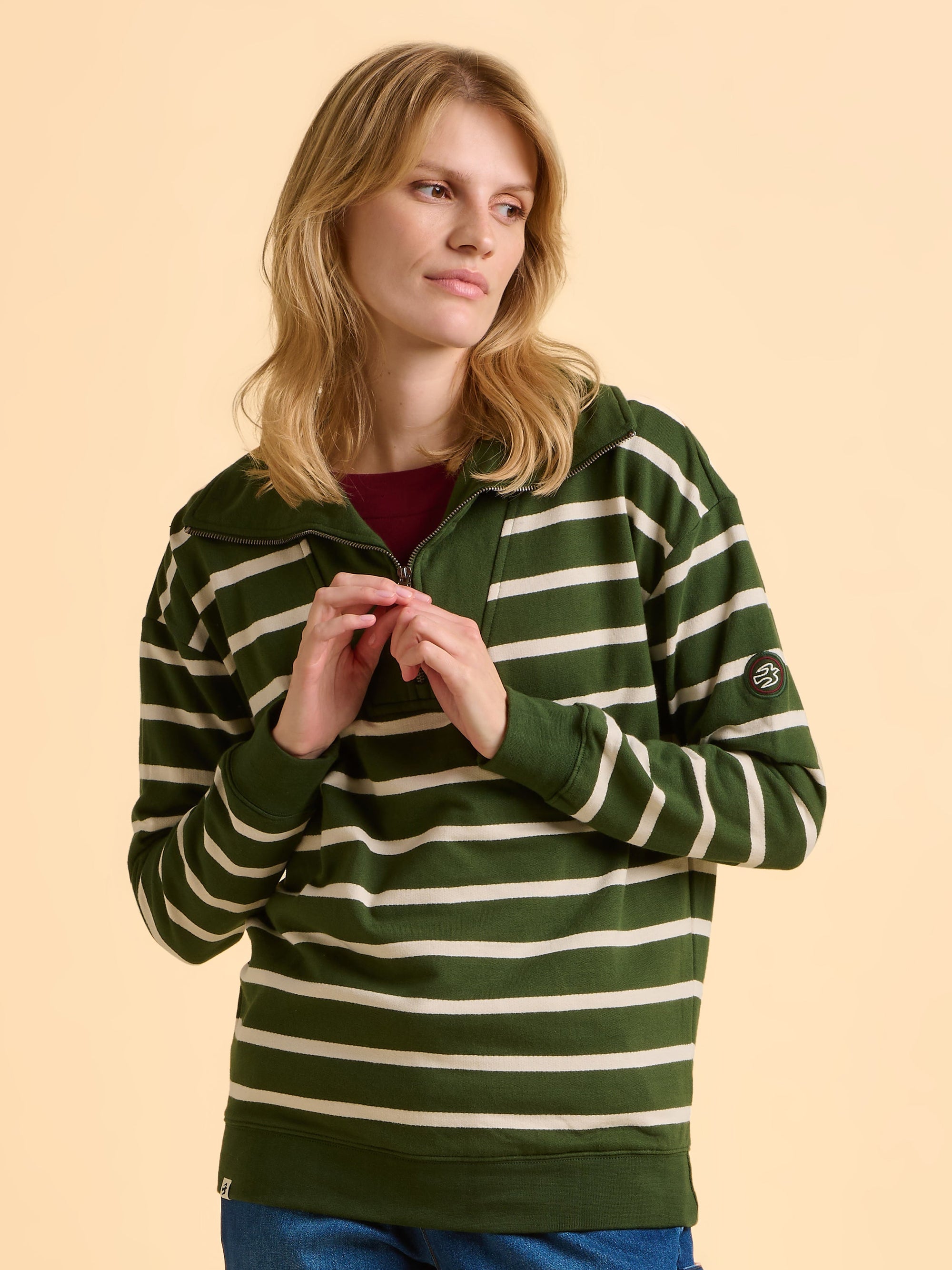Charmouth Quarter Zip Sweatshirt