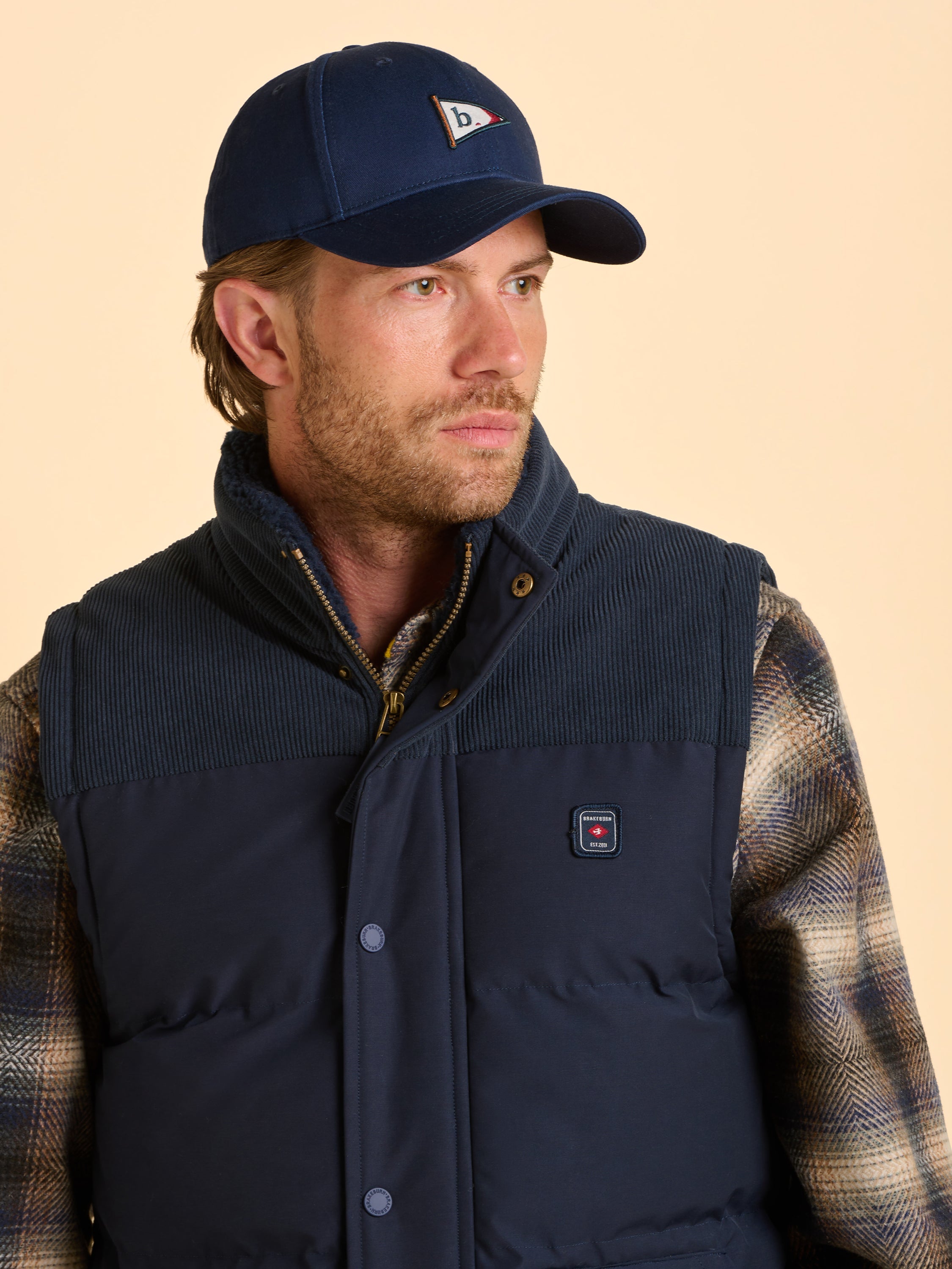 Calliope A QUADRI - Gilet elegante - blu/blu scuro Calliope A QUADRI - Gilet elegante - blu/blu scuro