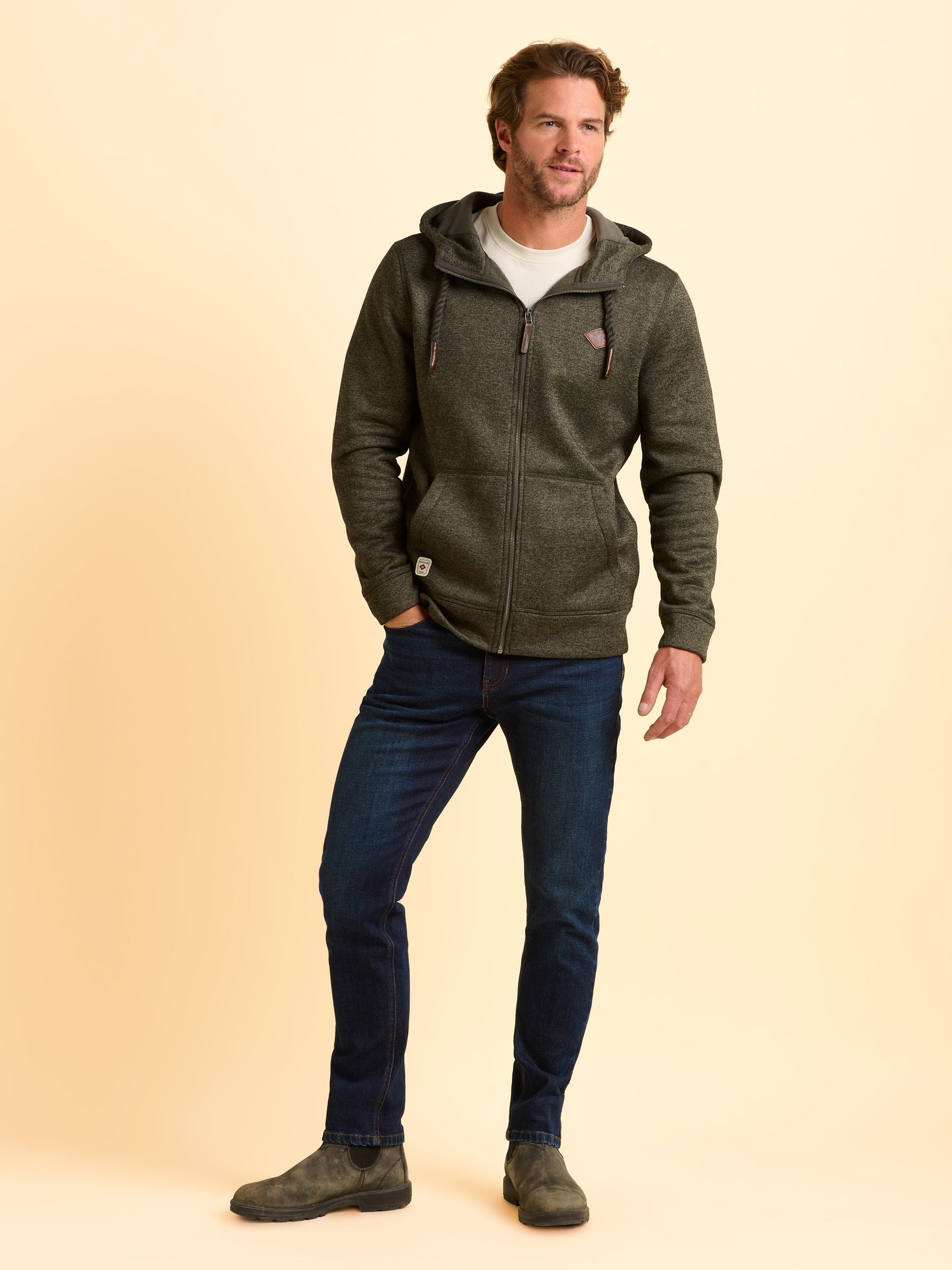 Hengistbury Zip Through Hoodie
