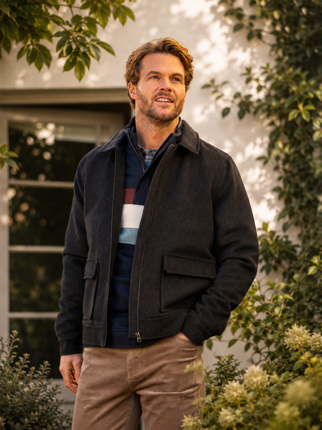 Talbot Chest Panel 1/4 Zip Sweat