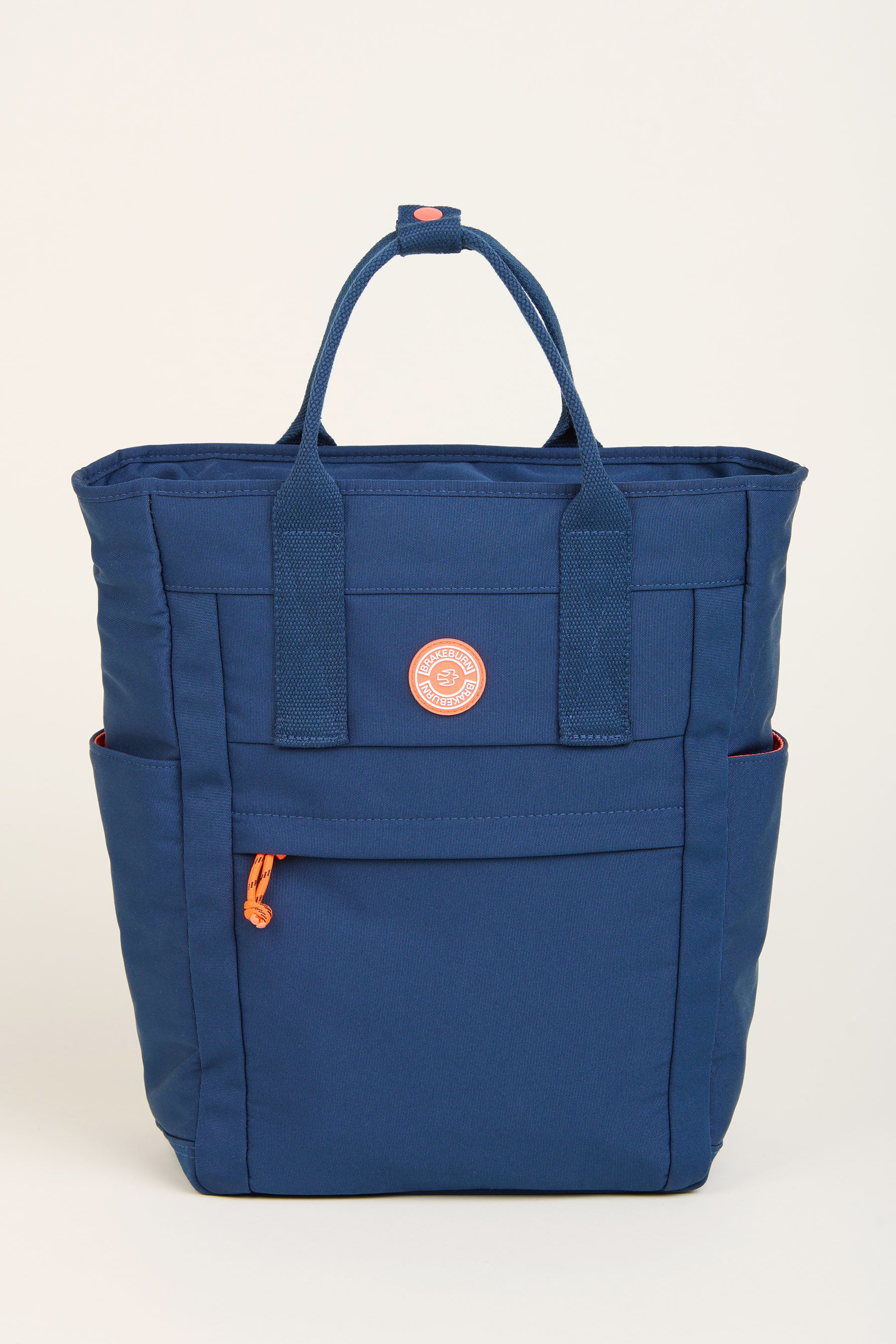 Women's Navy Classic Navy Tote Backpack | Brakeburn
