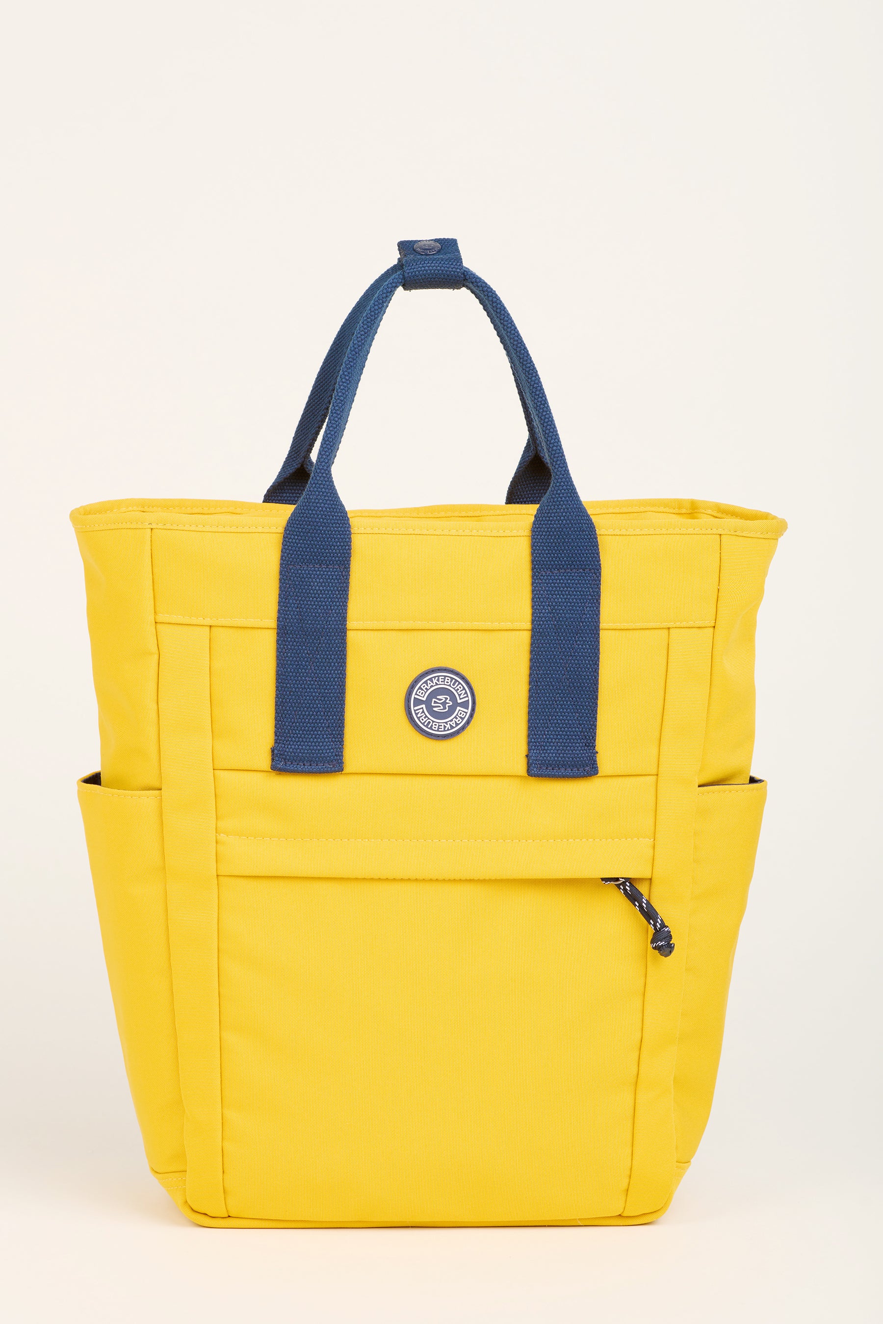 Women's Yellow Yellow And Navy Tote Backpack Brakeburn