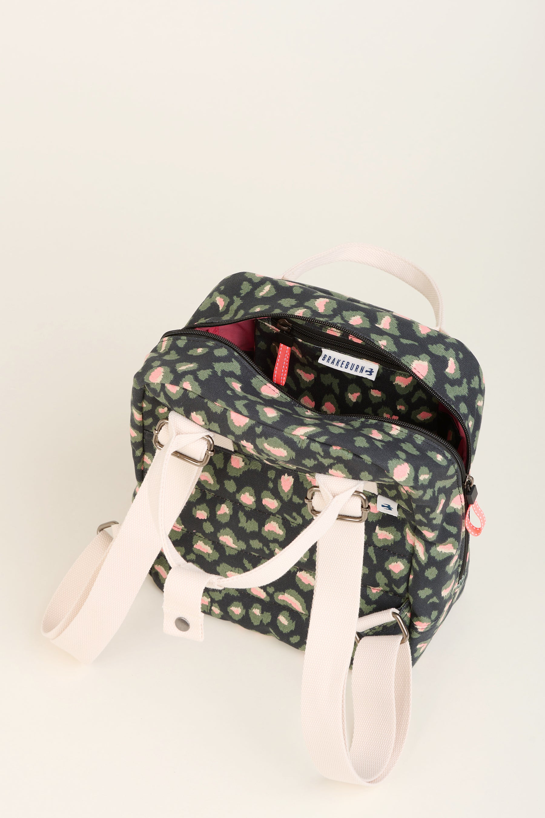 Khaki Leopard Print Classic Backpack
