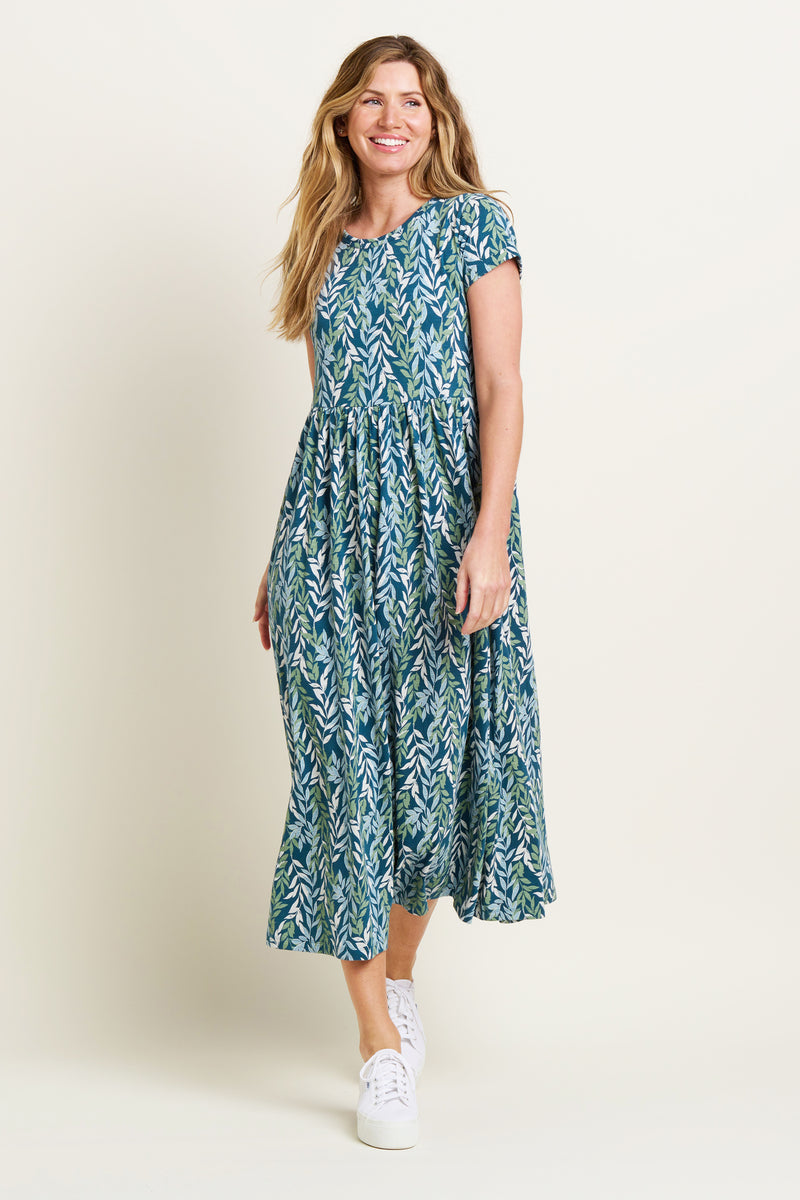 Willow Maxi Dress - Steel Blue