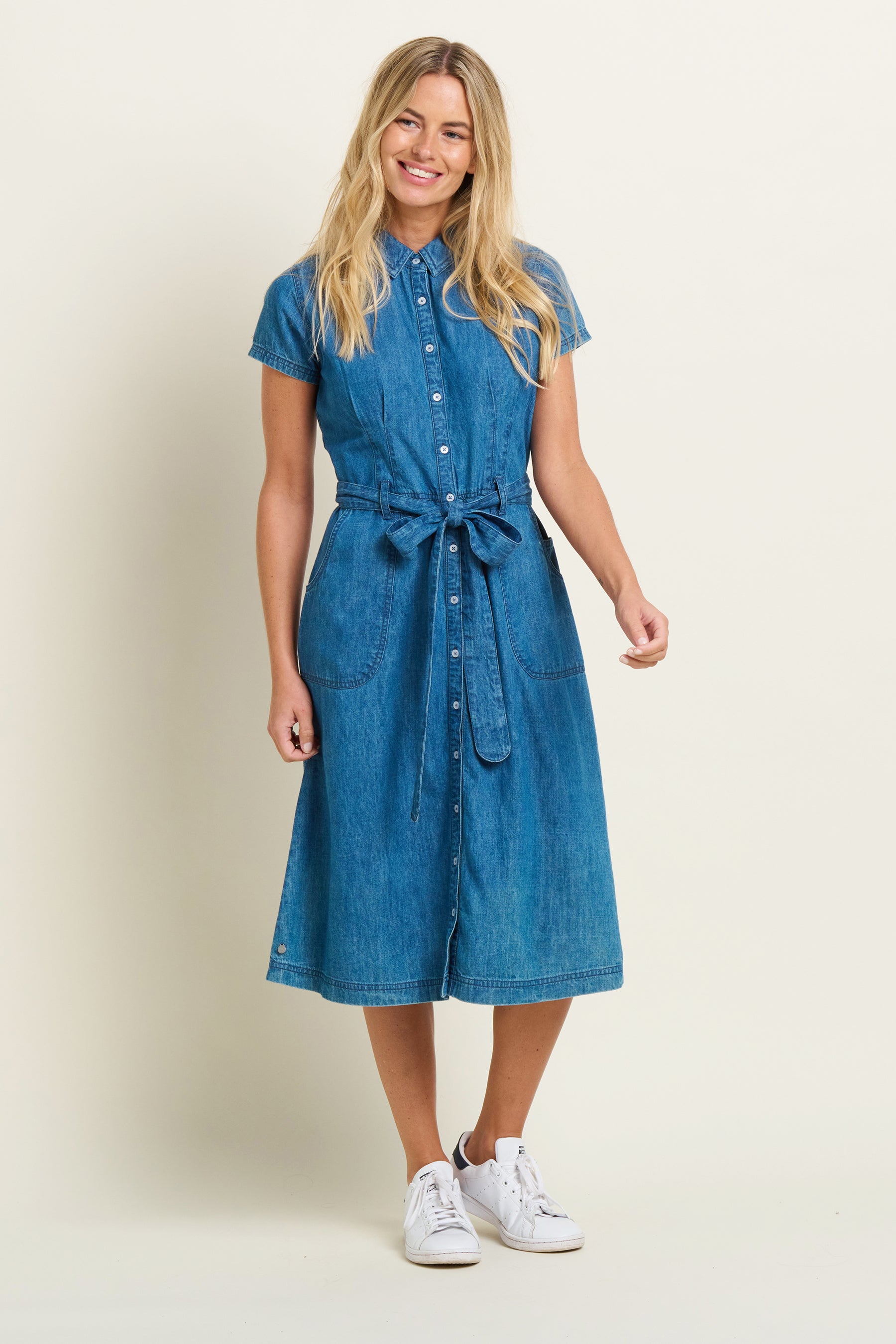 Women's Blue Betsy Shirt Dress | Brakeburn
