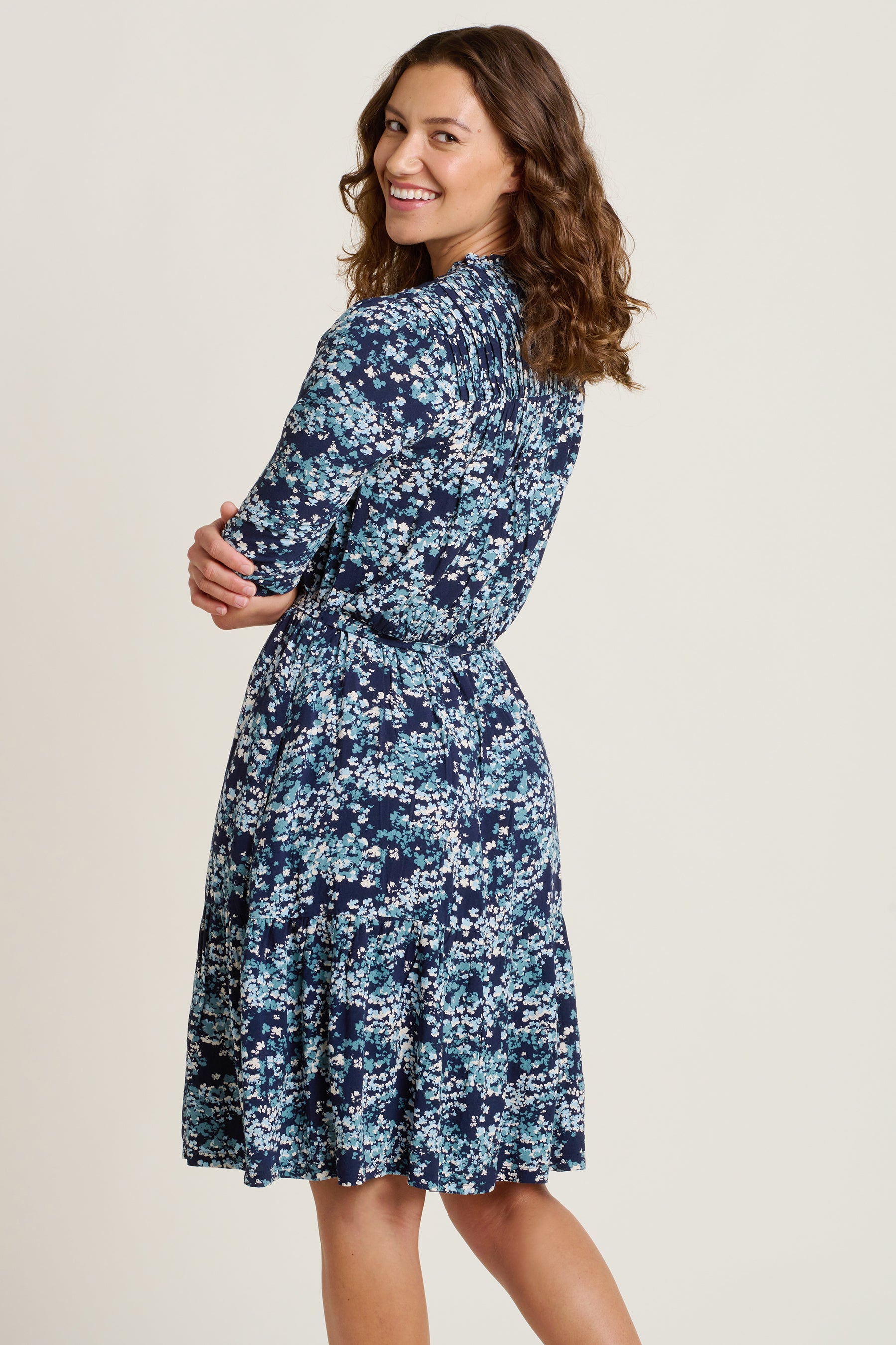 Brakeburn Robe Women's Blue Jasmine Dress | Brakeburn