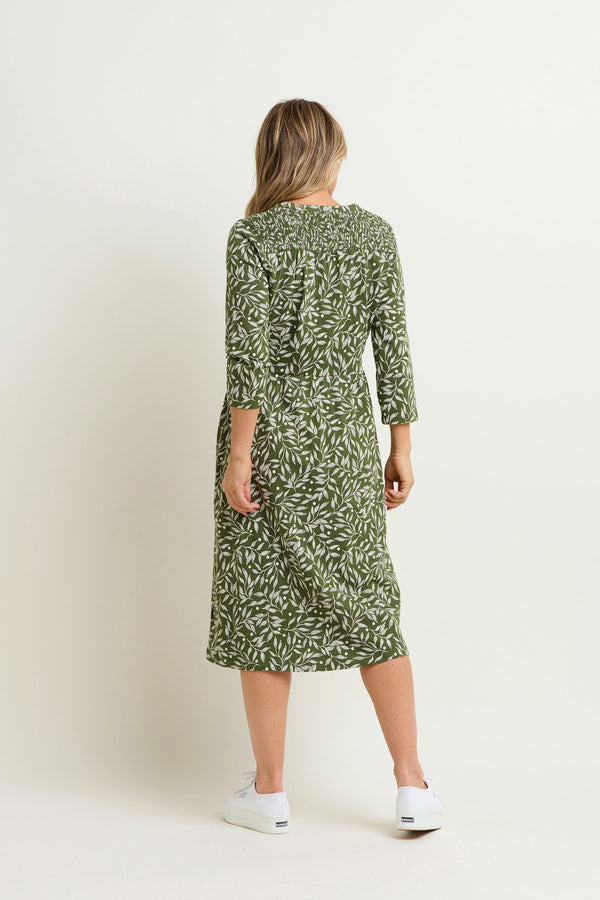 Orchard Leaf Midi Dress
