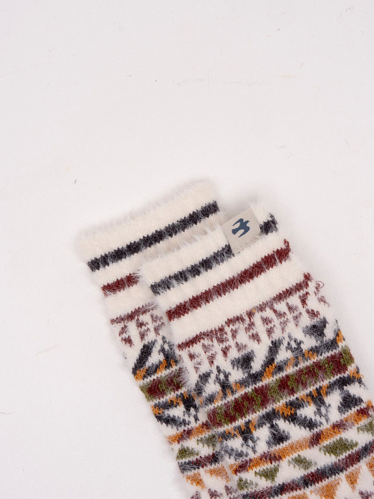 Brown Nordics Fair Isle Cosy Knitted Sock