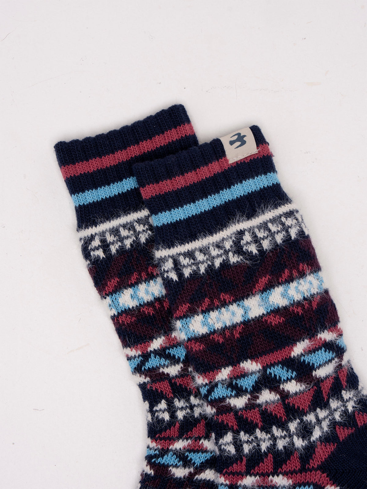 Blue Nordics Fair Isle Cosy Knitted Sock