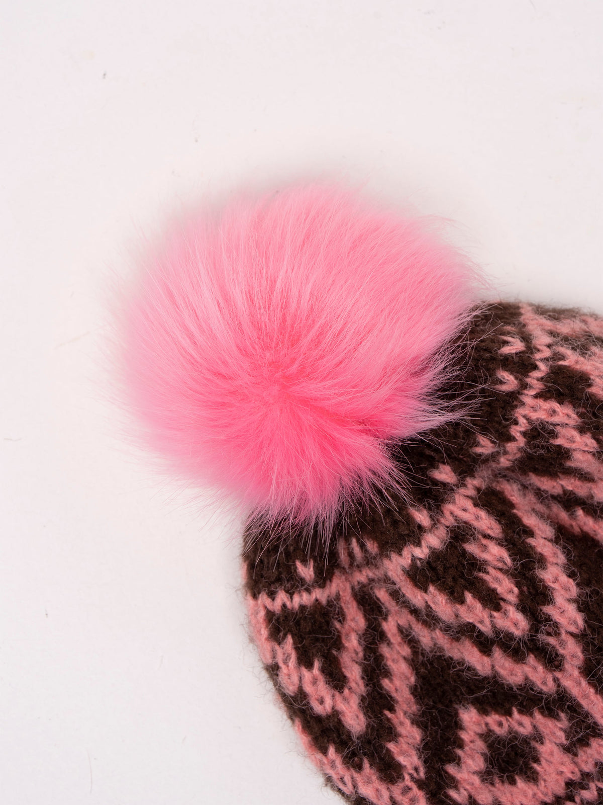 Nessa Fairisle  Knitted Bobble Hat