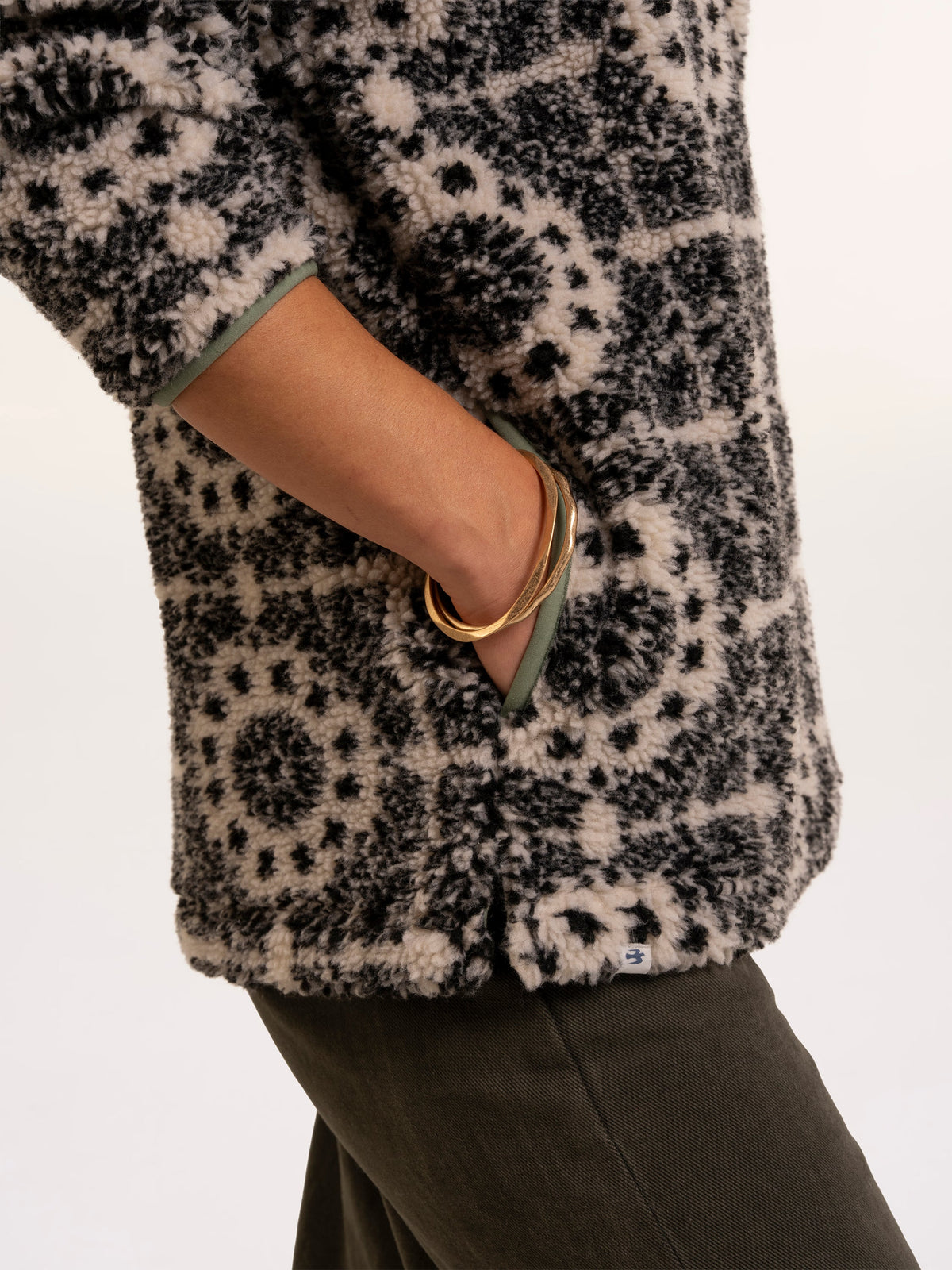 Wey Printed 1/4 Zip Fleece