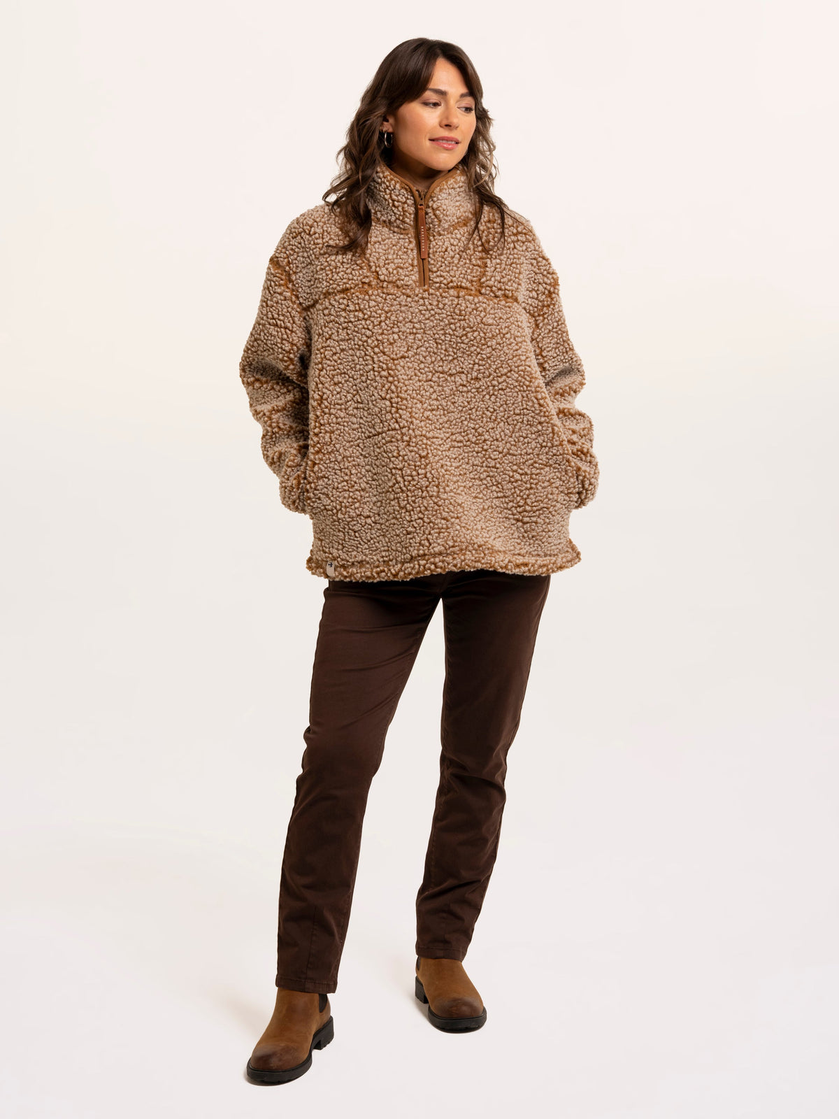 Mangerton textured 1/4 Zip Fleece