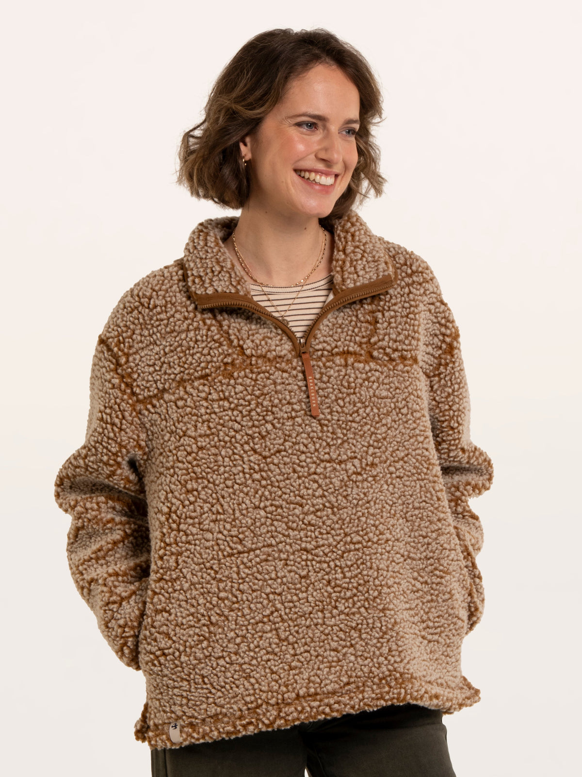 Mangerton textured 1/4 Zip Fleece