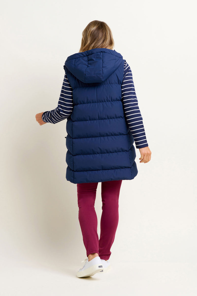 Navy Hooded Gilet