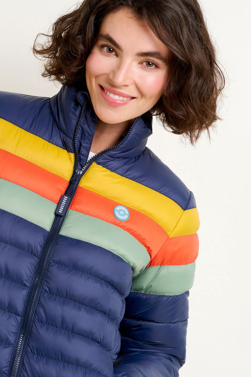 Retro Stripe Puffer