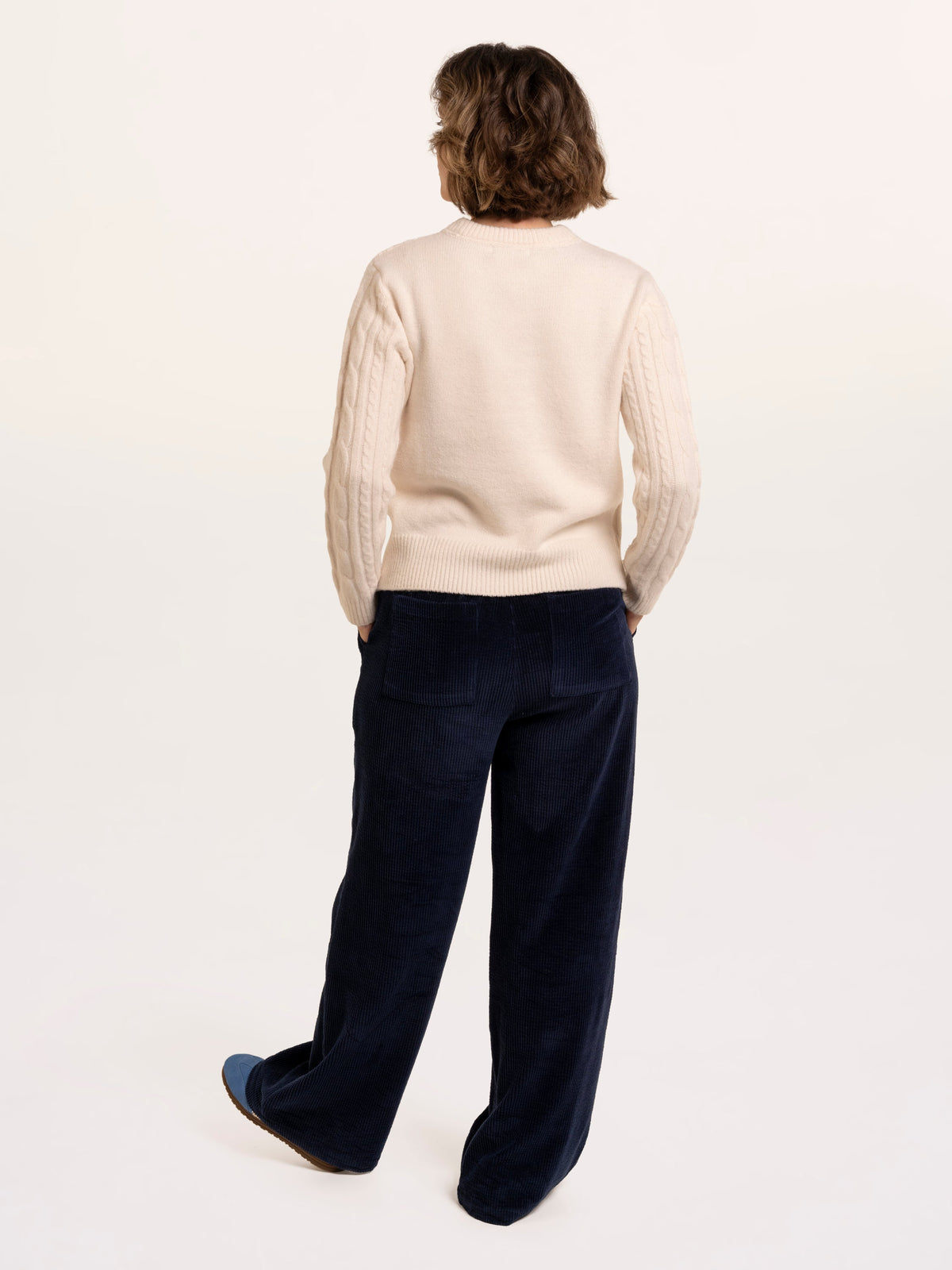 Dahlia Cable Knitted Crew Neck Jumper