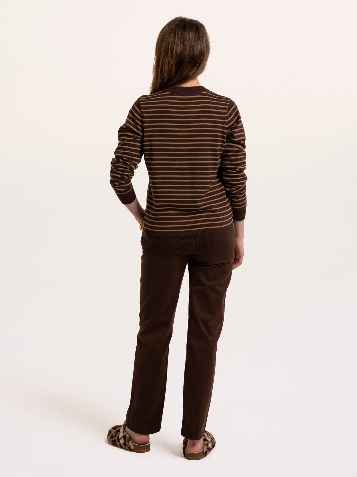 Hilda Knitted Stripe Cadigan