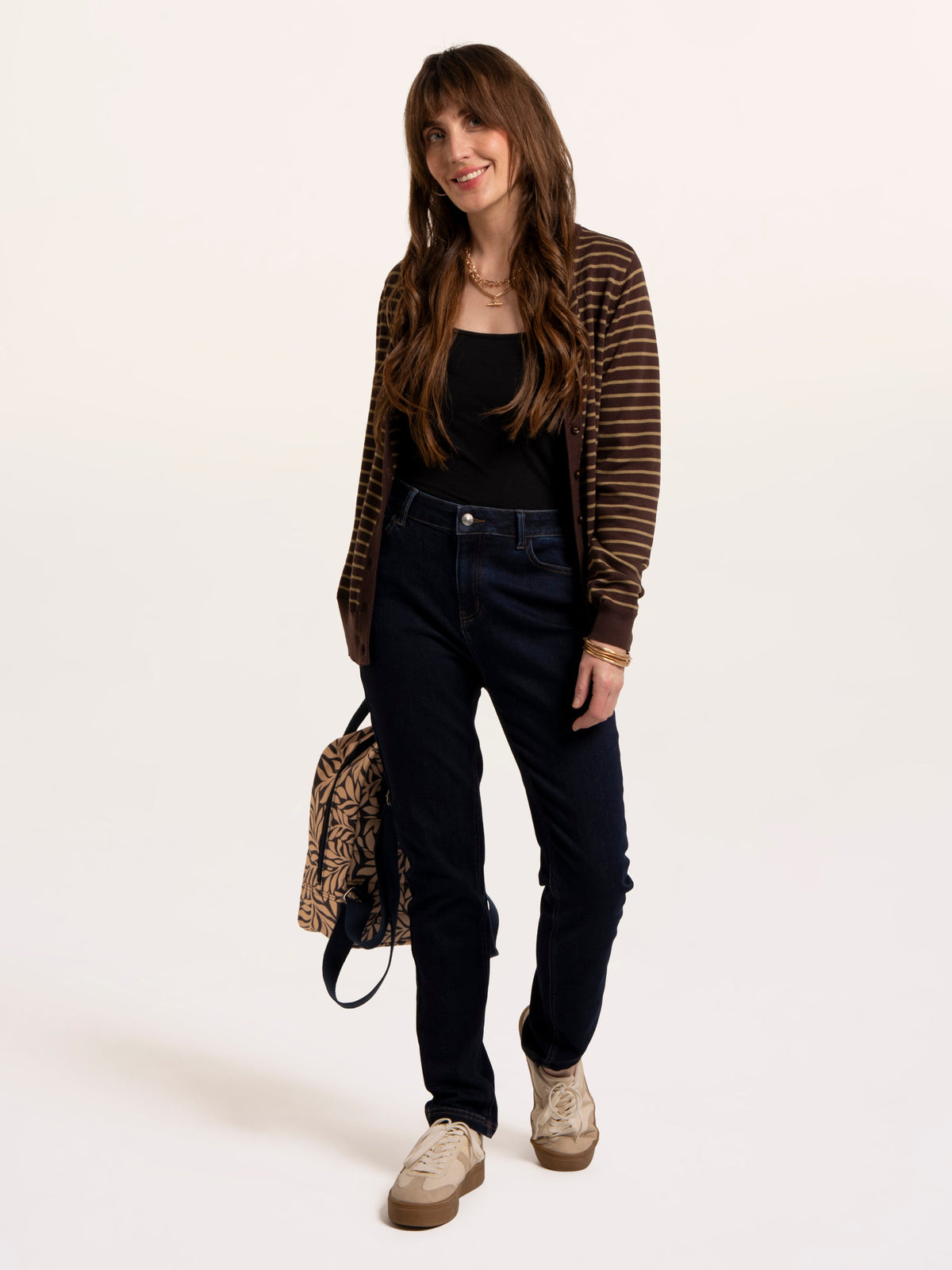 Hilda Knitted Stripe Cadigan