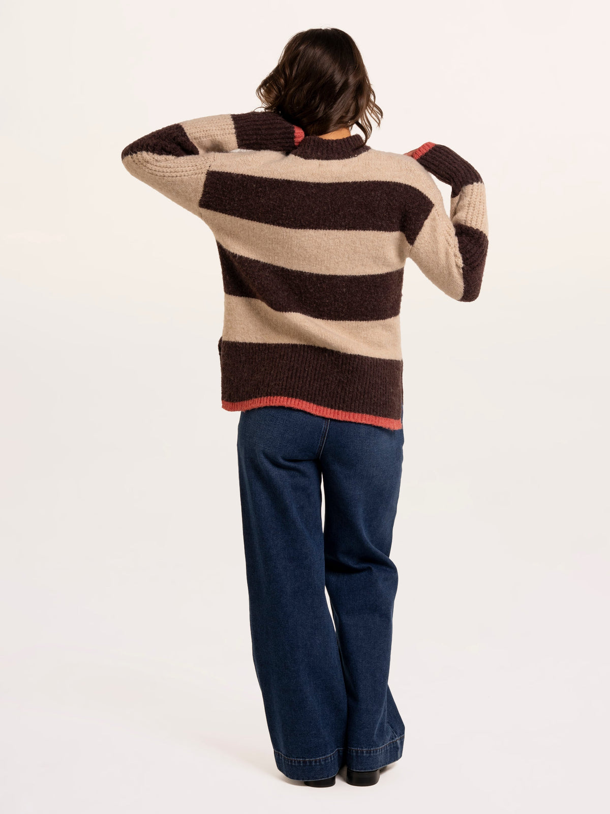 Eira Stripe Crew Neck Knitted Jumper