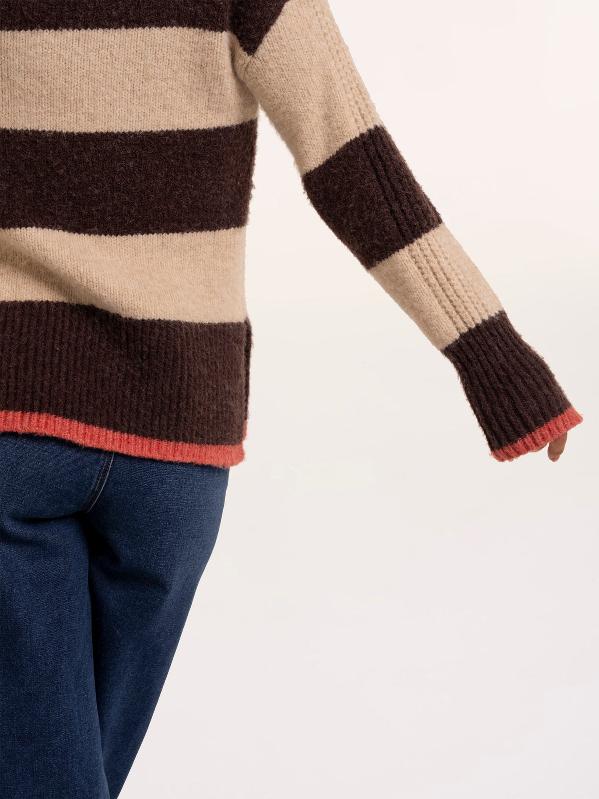 Eira Stripe Crew Neck Knitted Jumper
