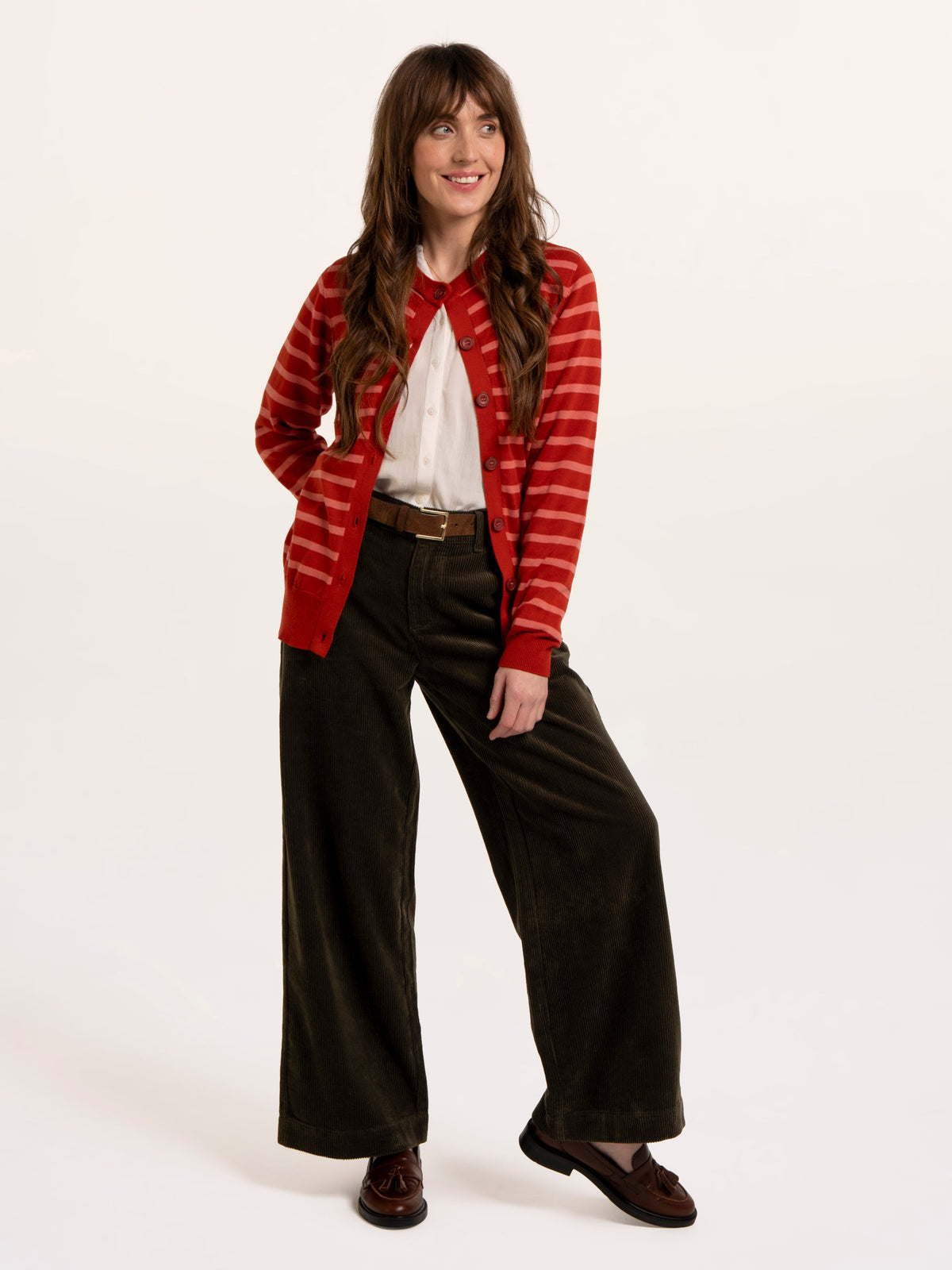 Elin Knitted Stripe Cardigan