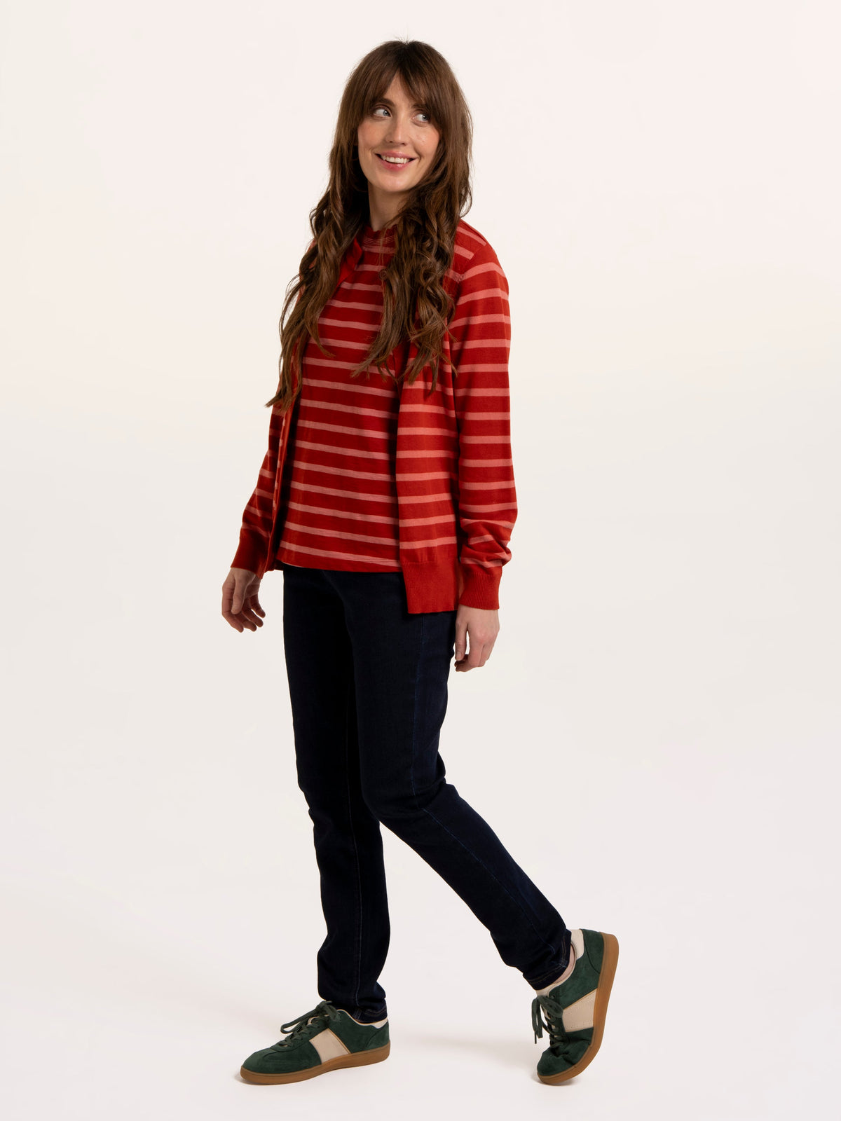 Elin Knitted Stripe Cardigan