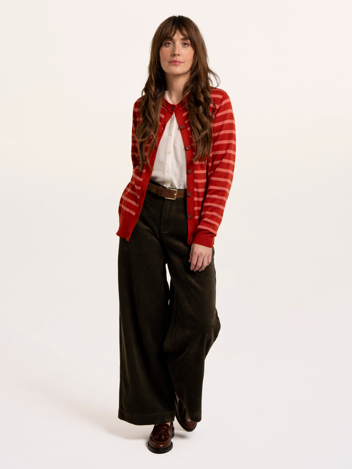 Elin Knitted Stripe Cardigan