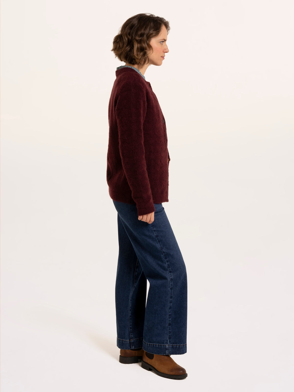 Karla Chunky Fan Stitch Knitted Cardigan