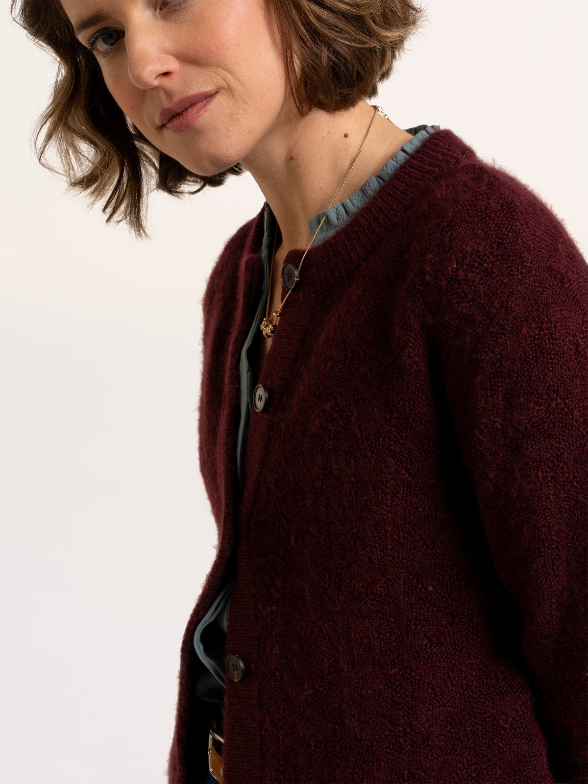 Karla Chunky Fan Stitch Knitted Cardigan