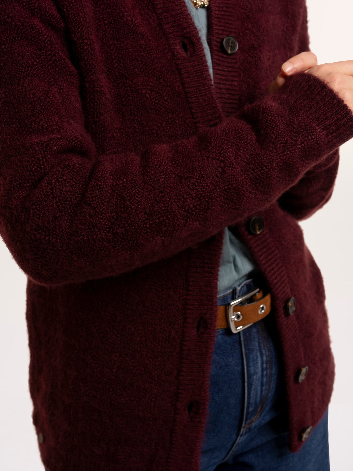 Karla Chunky Fan Stitch Knitted Cardigan