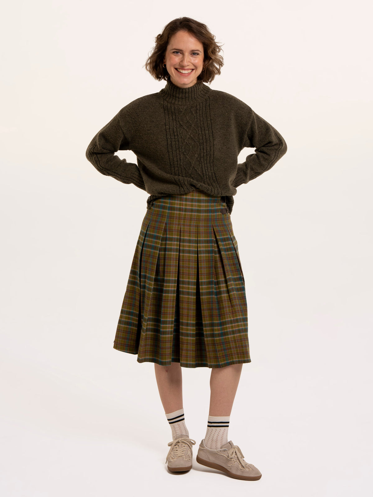 Signe Stitch Detail Knitted Roll Neck Jumper
