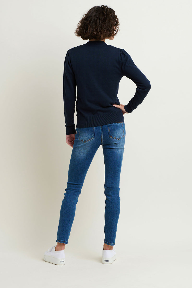 Classic Navy Cardigan