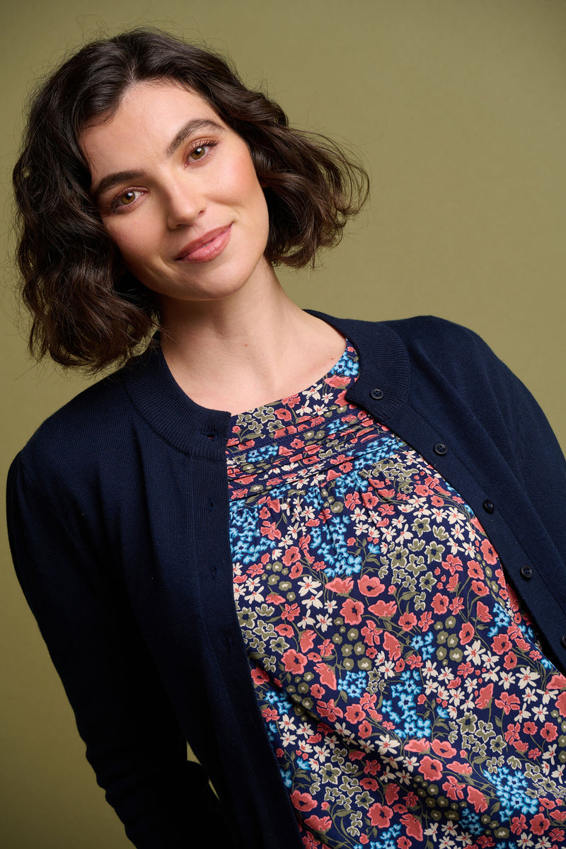Classic Navy Cardigan