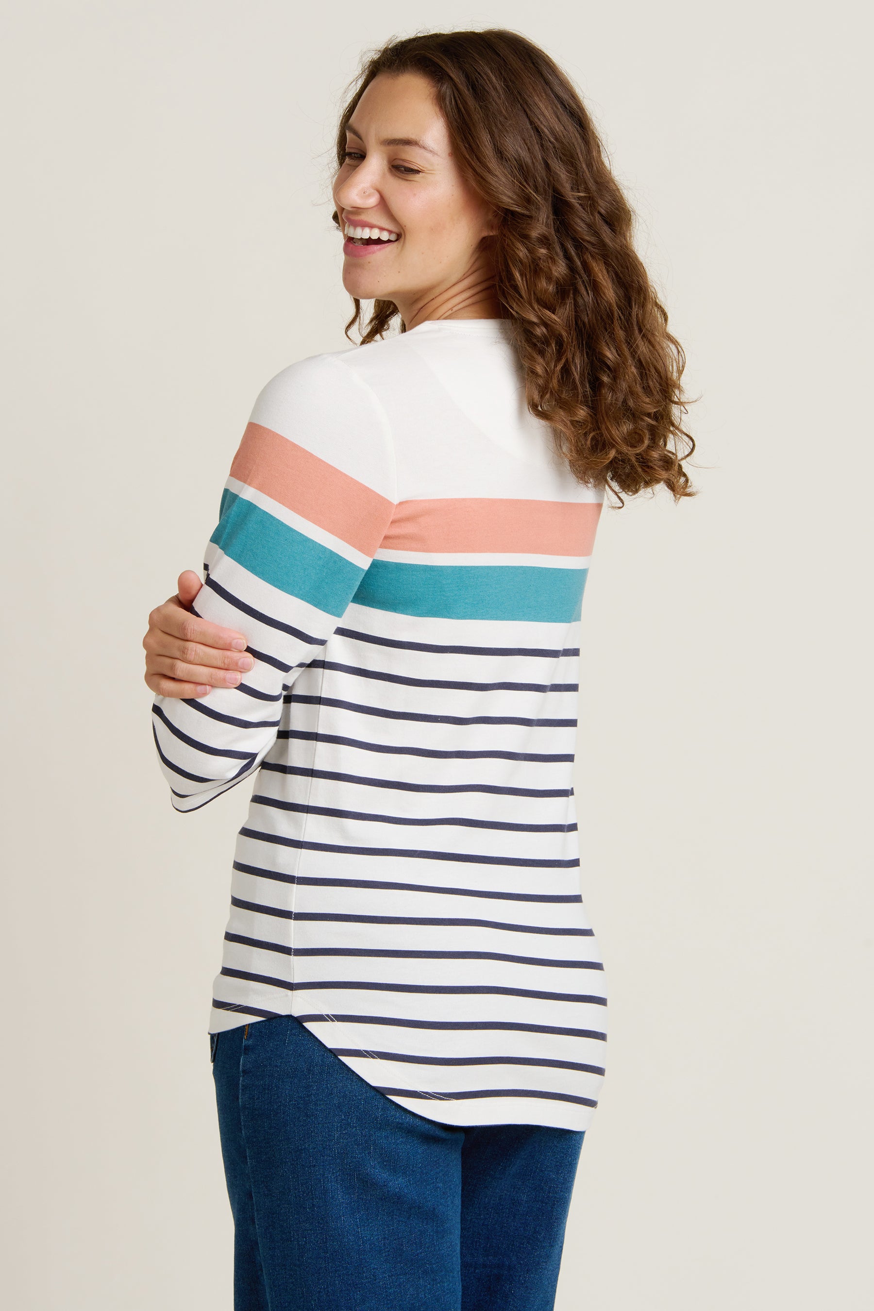 Engineered Stripe Tee