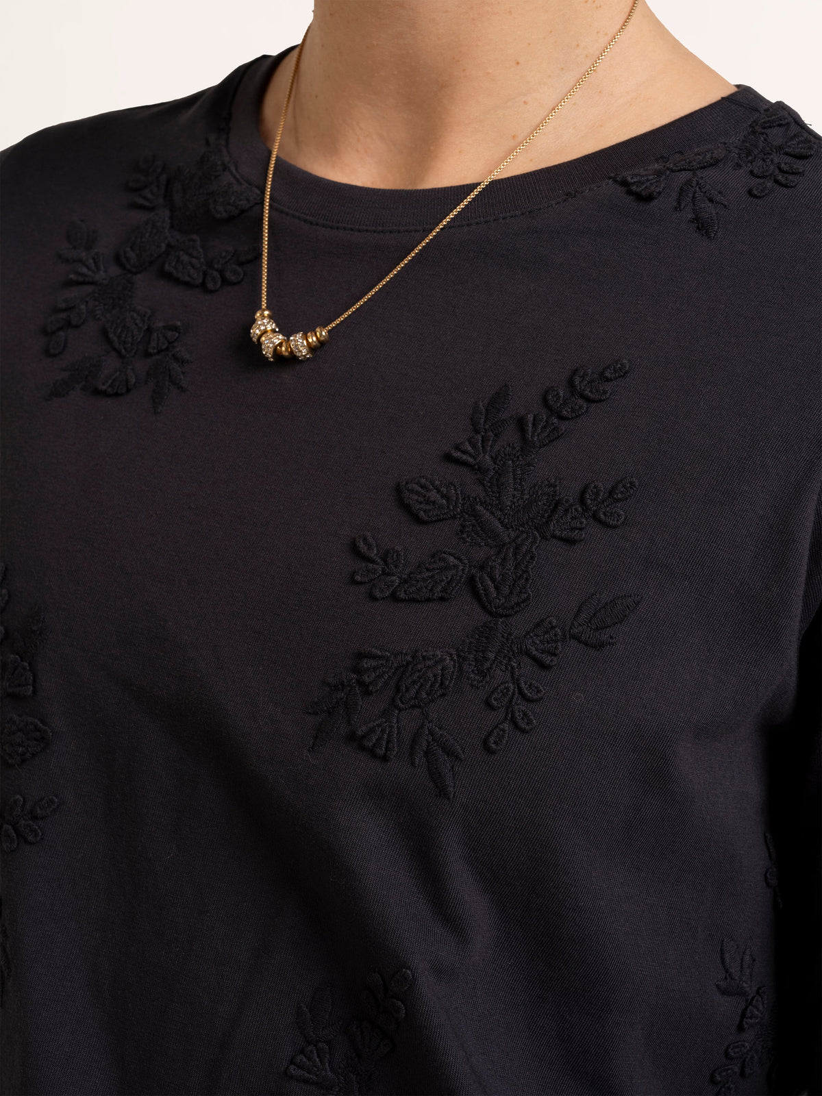 Daria Embroidered Long Sleeve T-Shirt