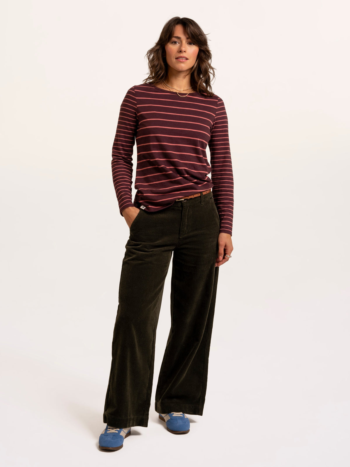 Branksome Thick And Thin Stripe Long Sleeve T-Shirt