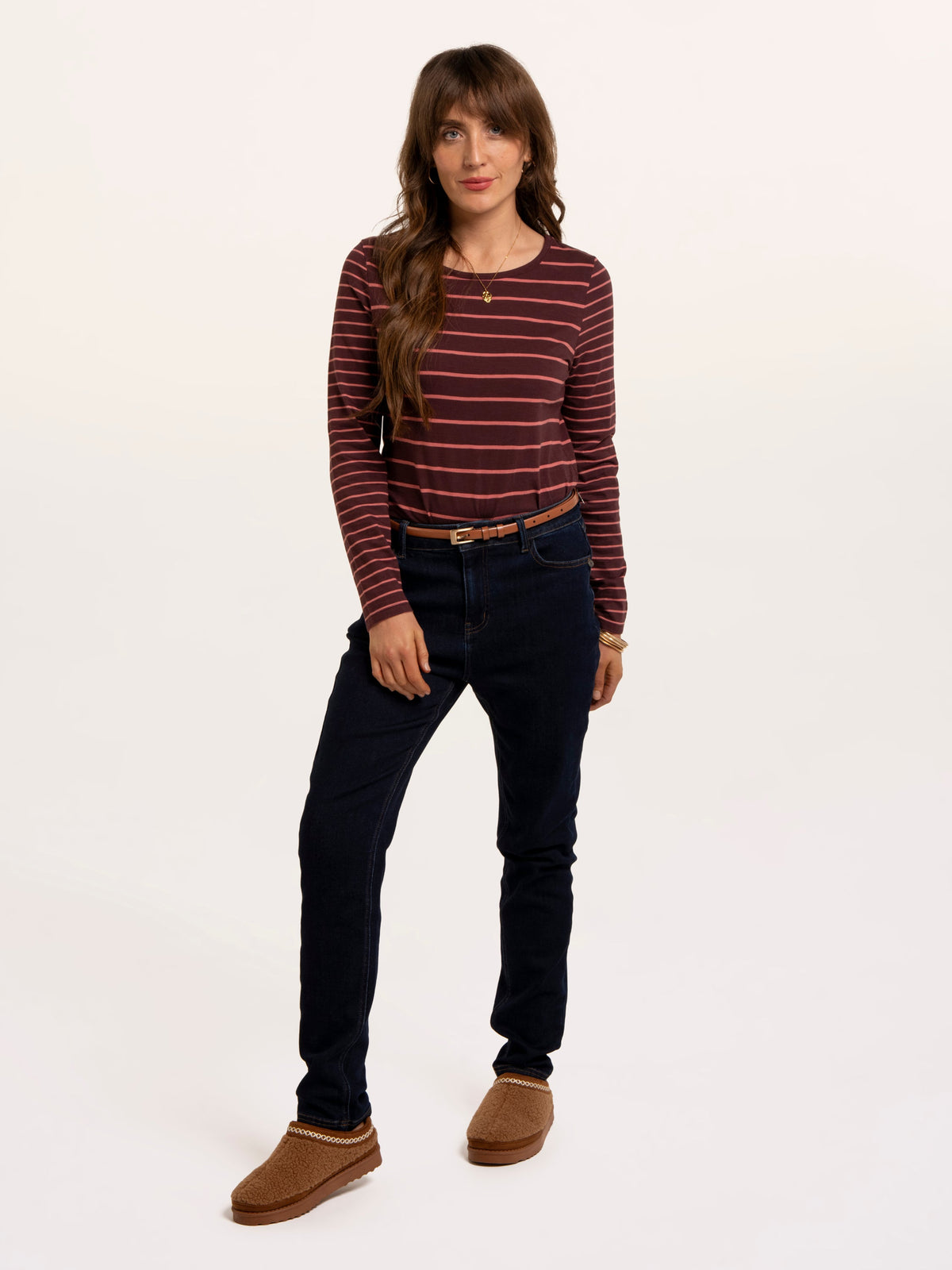 Branksome Thick And Thin Stripe Long Sleeve T-Shirt