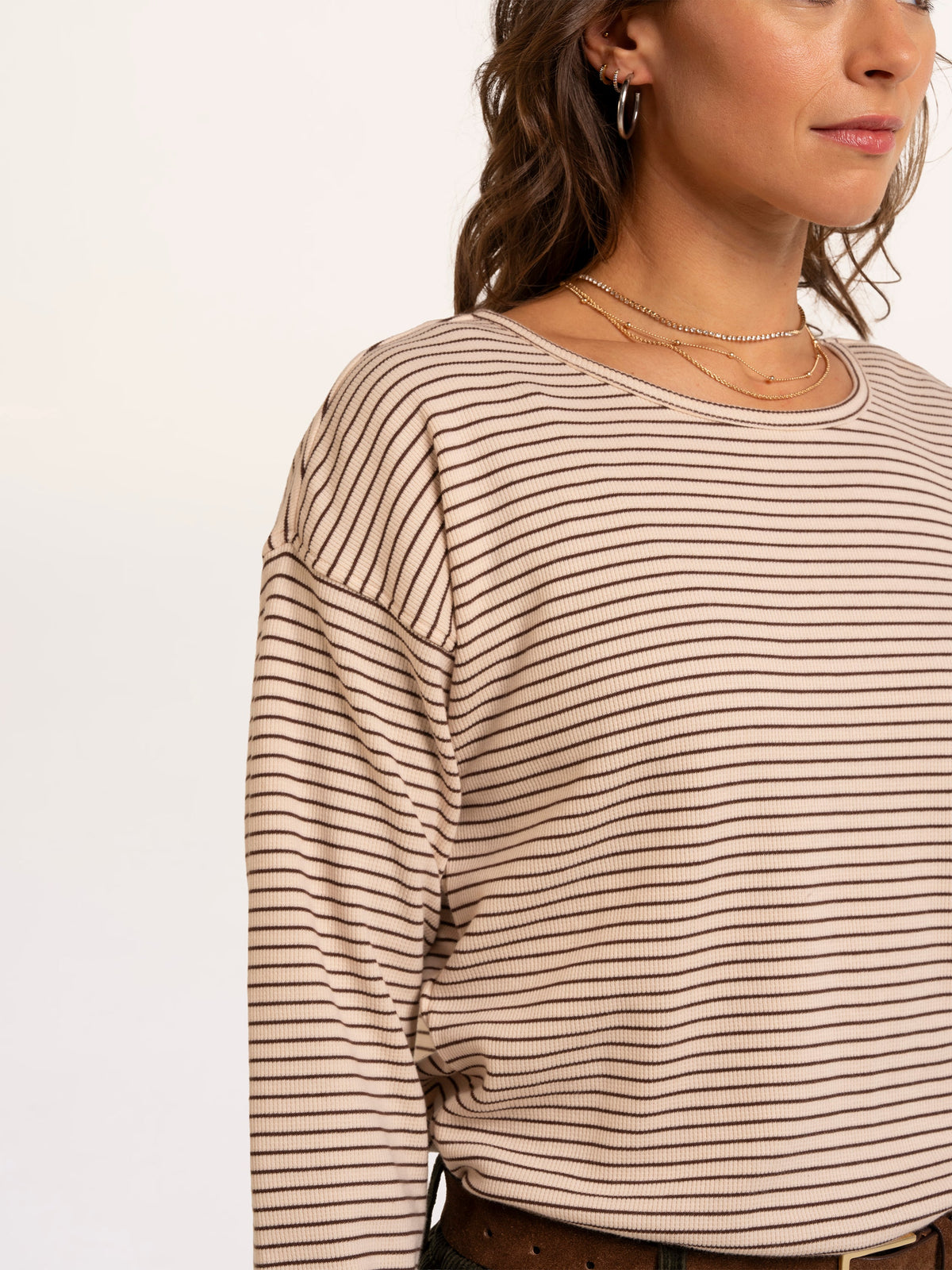 Bolderwood Waffle Stripe Long Sleeve T-Shirt